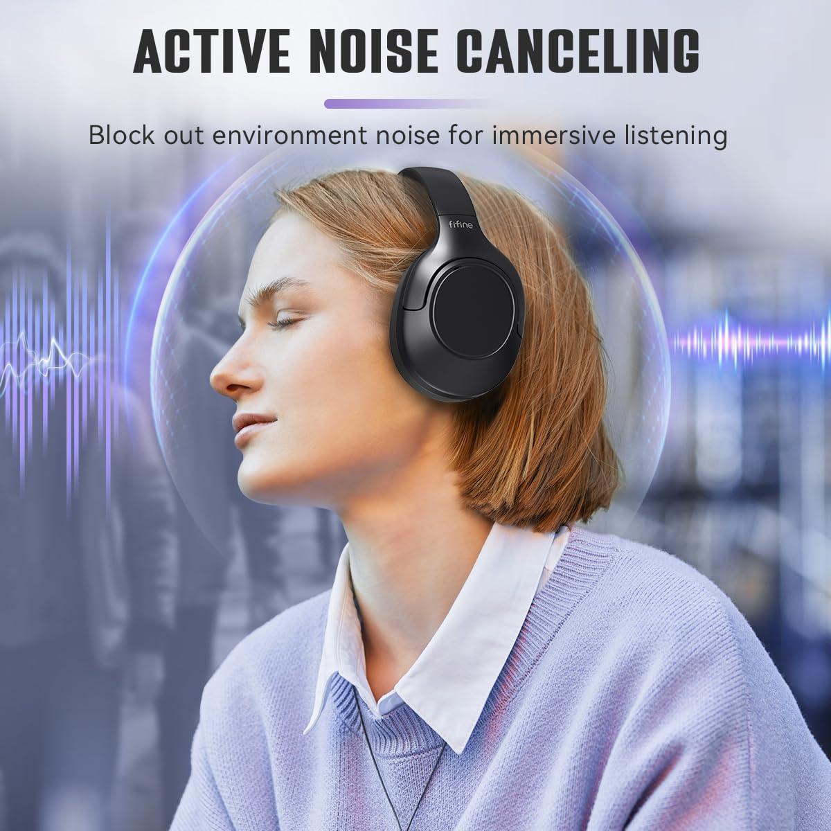 Auriculares Inalámbricos Bluetooth FIFINE X3 con ANC, 65H