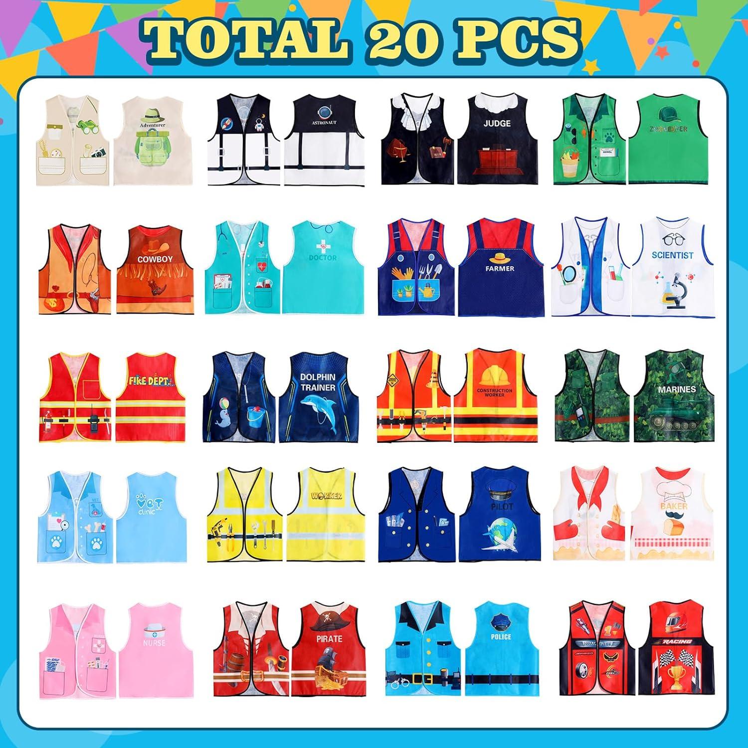 Conjunto de 20 Disfraces de Juego de Roles para Niños
