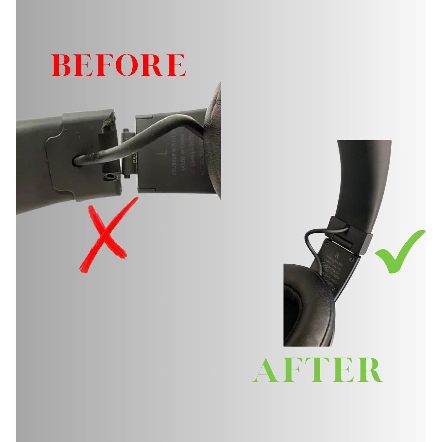 Bisagras de Reemplazo Skullcandy Crusher - Alta Calidad - Negro