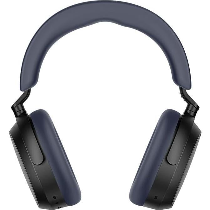 Silicone Case Cover Set for Sennheiser Momentum 4 Headphones, Ear Caps and Headband Cover (Black)