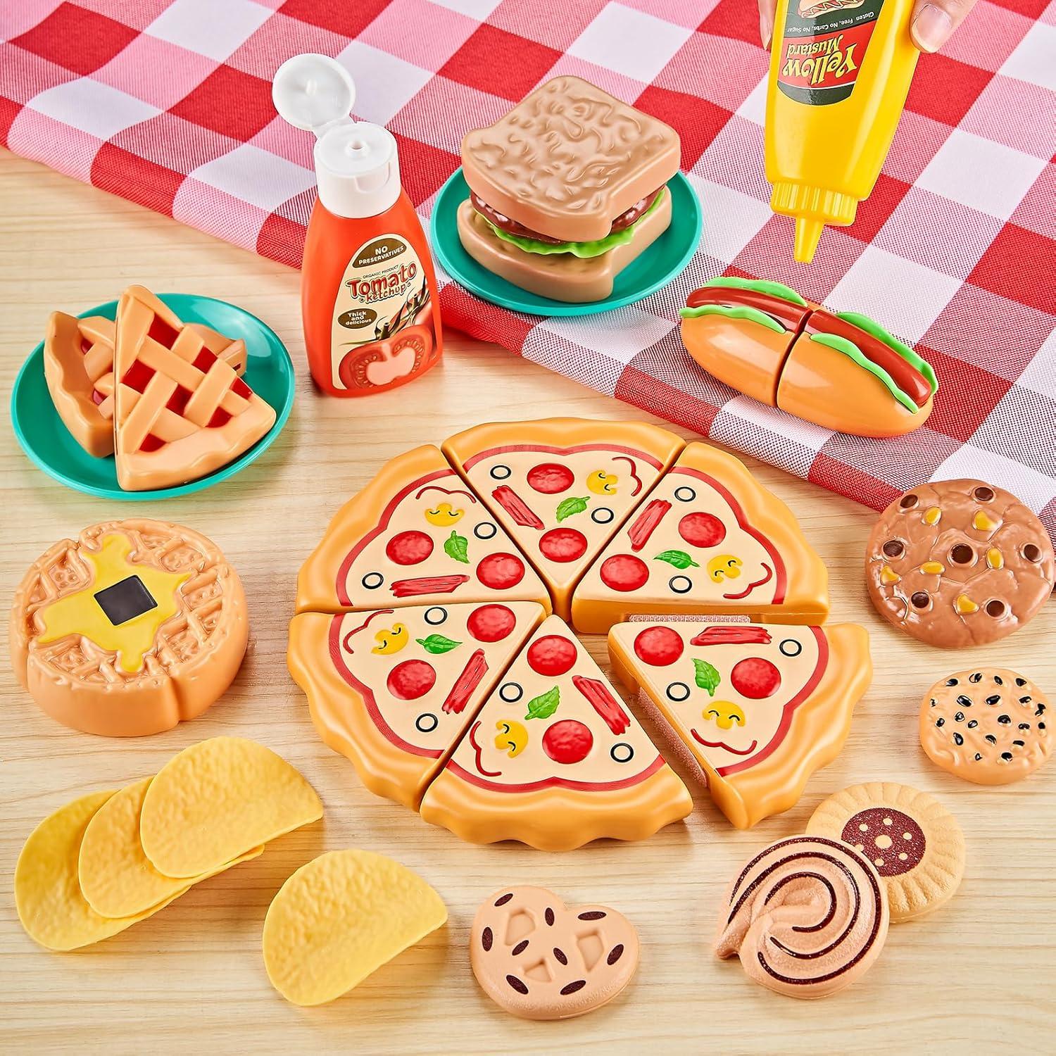 Juego de Comida de 85 Piezas Kidsciety para Niños