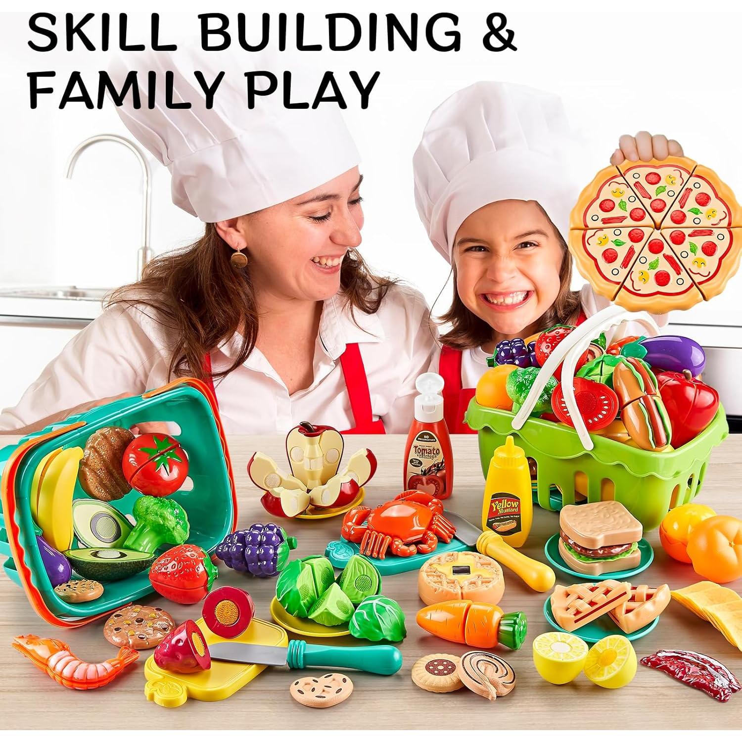 Juego de Comida de 85 Piezas Kidsciety para Niños