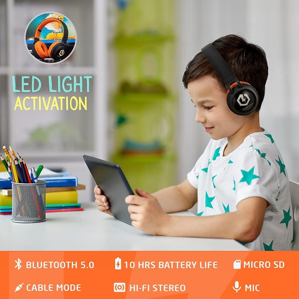 Auriculares Inalámbricos PowerLocus para Niños con Luz LED