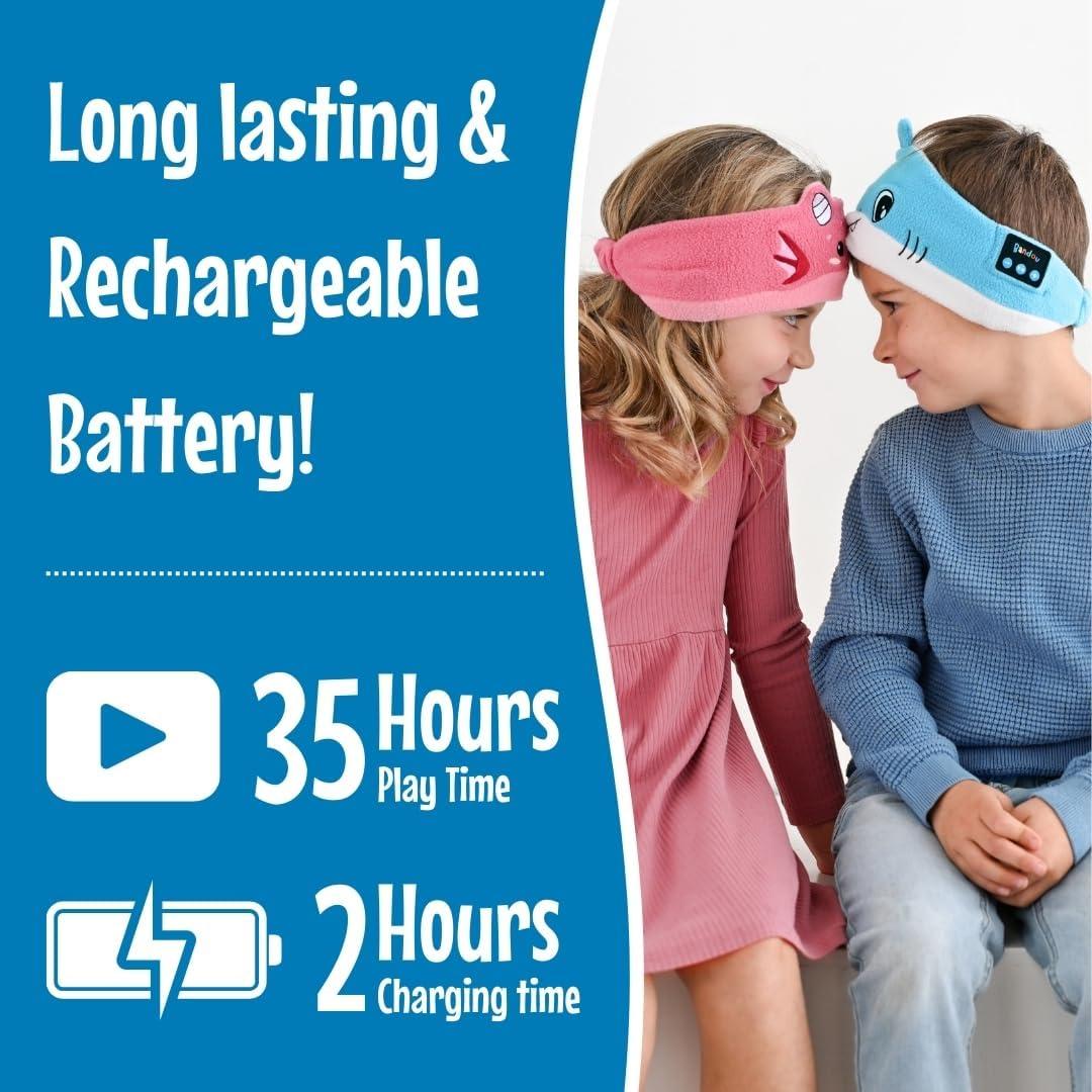 Auriculares Inalámbricos y con Cable Bandou 2.0 para Niños - Ajuste Cómodo y Volumen Seguro