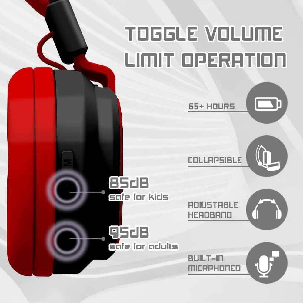 Auriculares Inalámbricos MIDOLA para Niños Bluetooth 5.3 60H