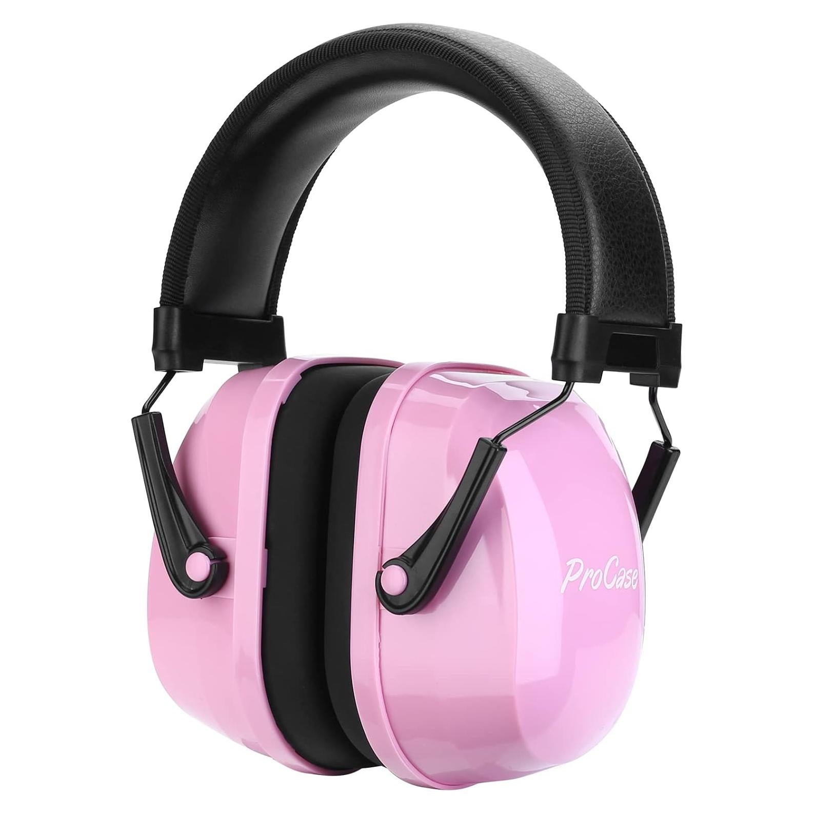 Orejeras ProCase para Niños Rosa SNR 29 dB Canceladoras de Ruido