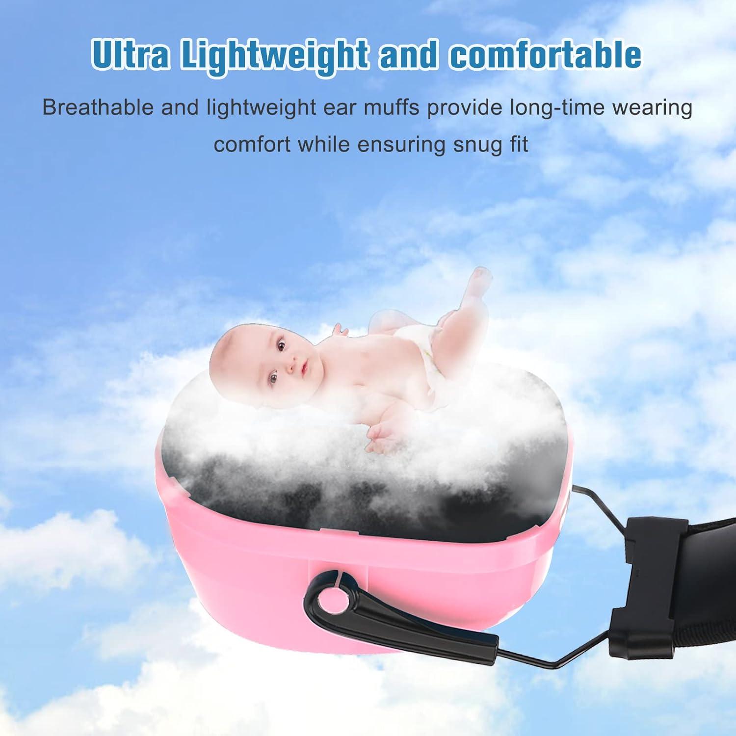 Orejeras ProCase para Niños Rosa SNR 29 dB Canceladoras de Ruido