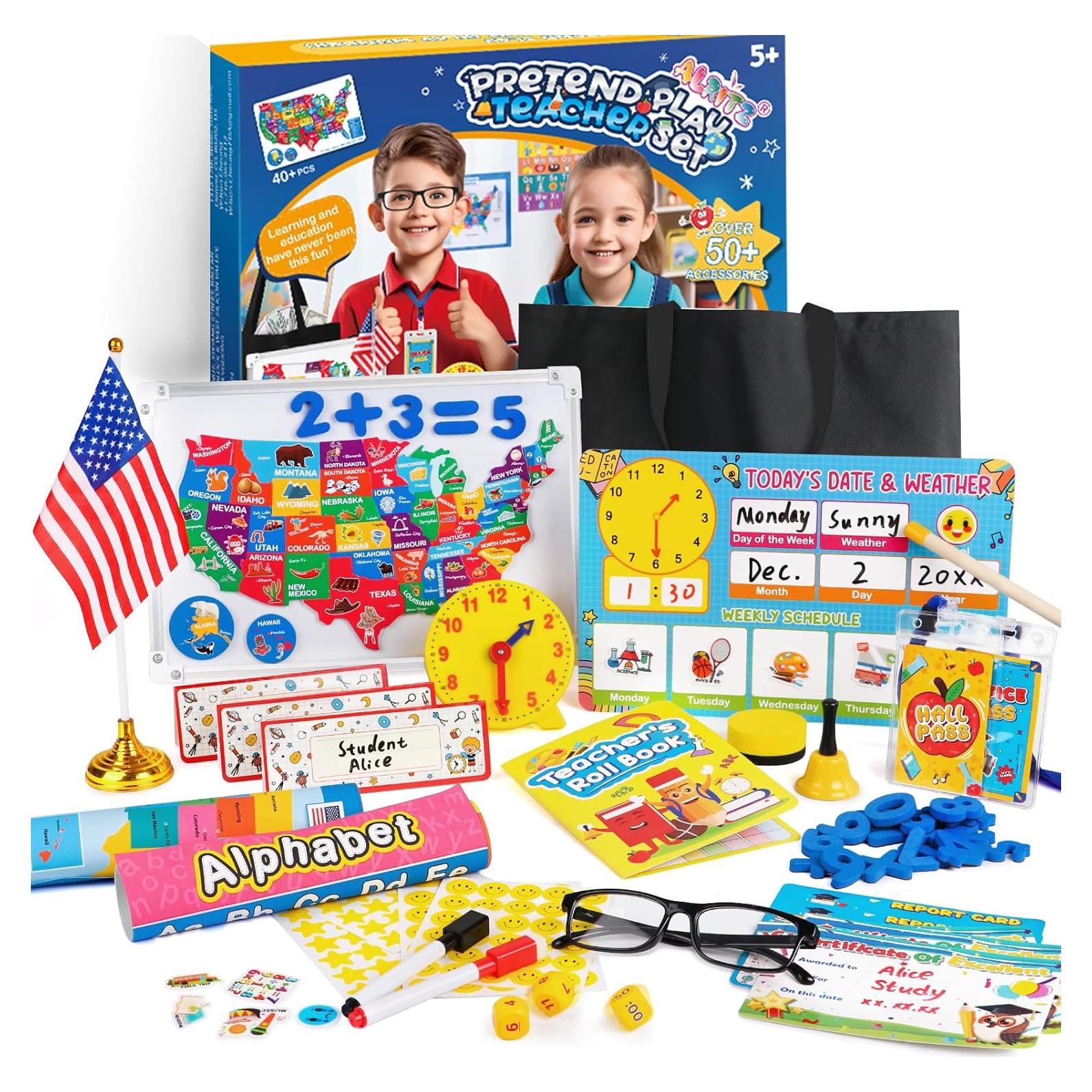 Juego de Rol Escolar Alritz con Mapa y Pizarra Blanca