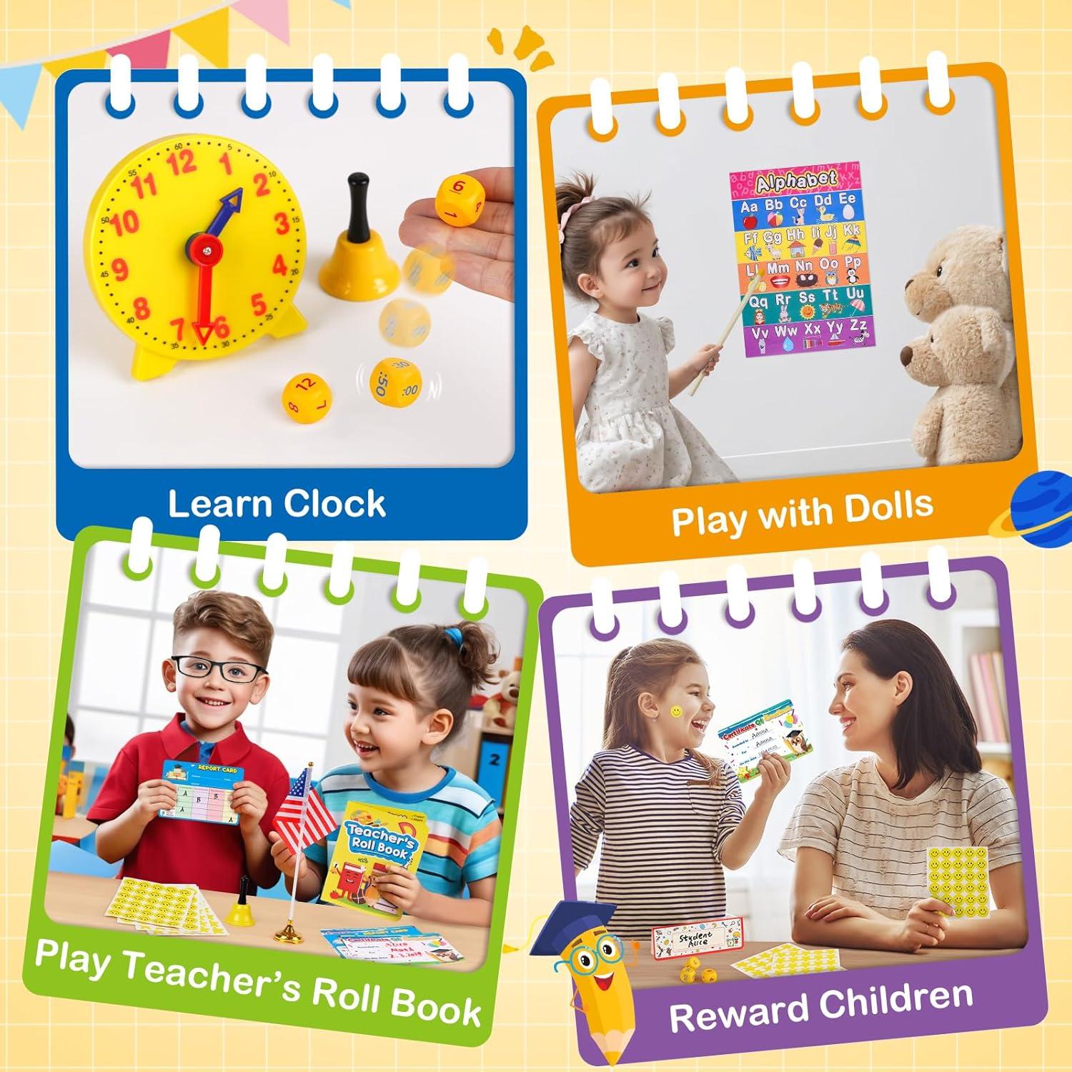 Juego de Rol Escolar Alritz con Mapa y Pizarra Blanca