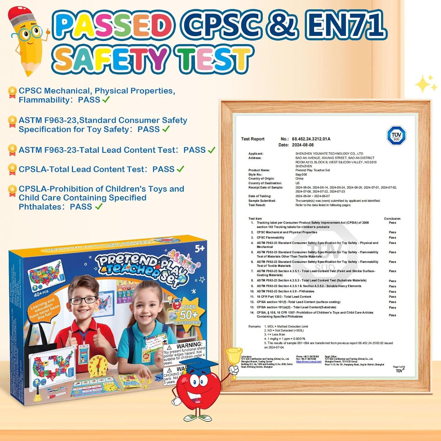 Juego de Rol Escolar Alritz con Mapa y Pizarra Blanca