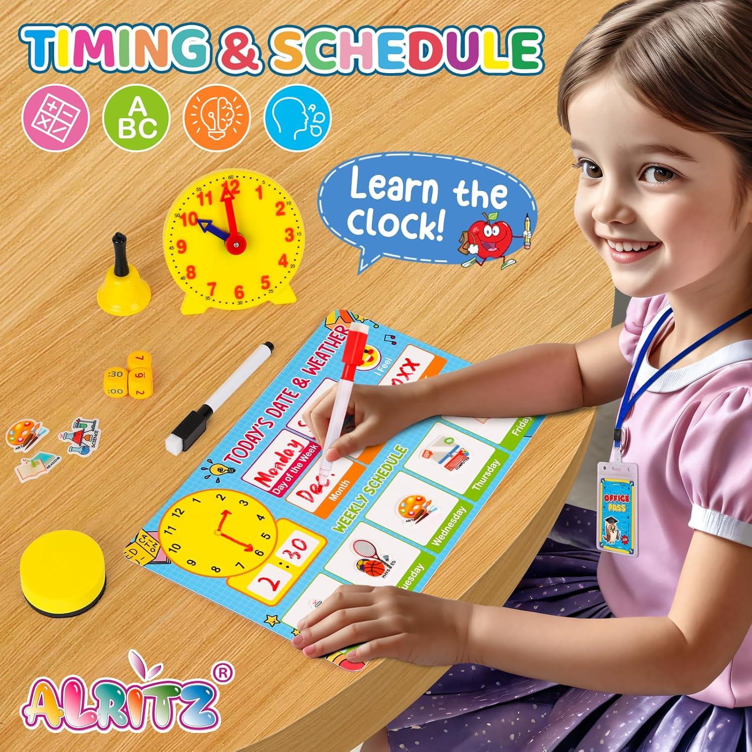 Juego de Rol Escolar Alritz con Mapa y Pizarra Blanca