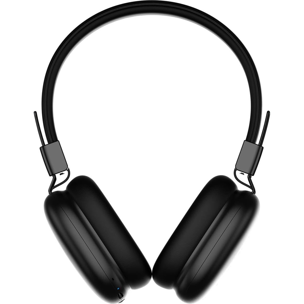 Kids Bluetooth Headphones, Wireless Headphones with HD ENC Microphone, 50 Hours Playtime, Safe Volume,Type C Fast Charging,Foldable Over Ear Headphone for Children/Teens/Smart Device (Black)