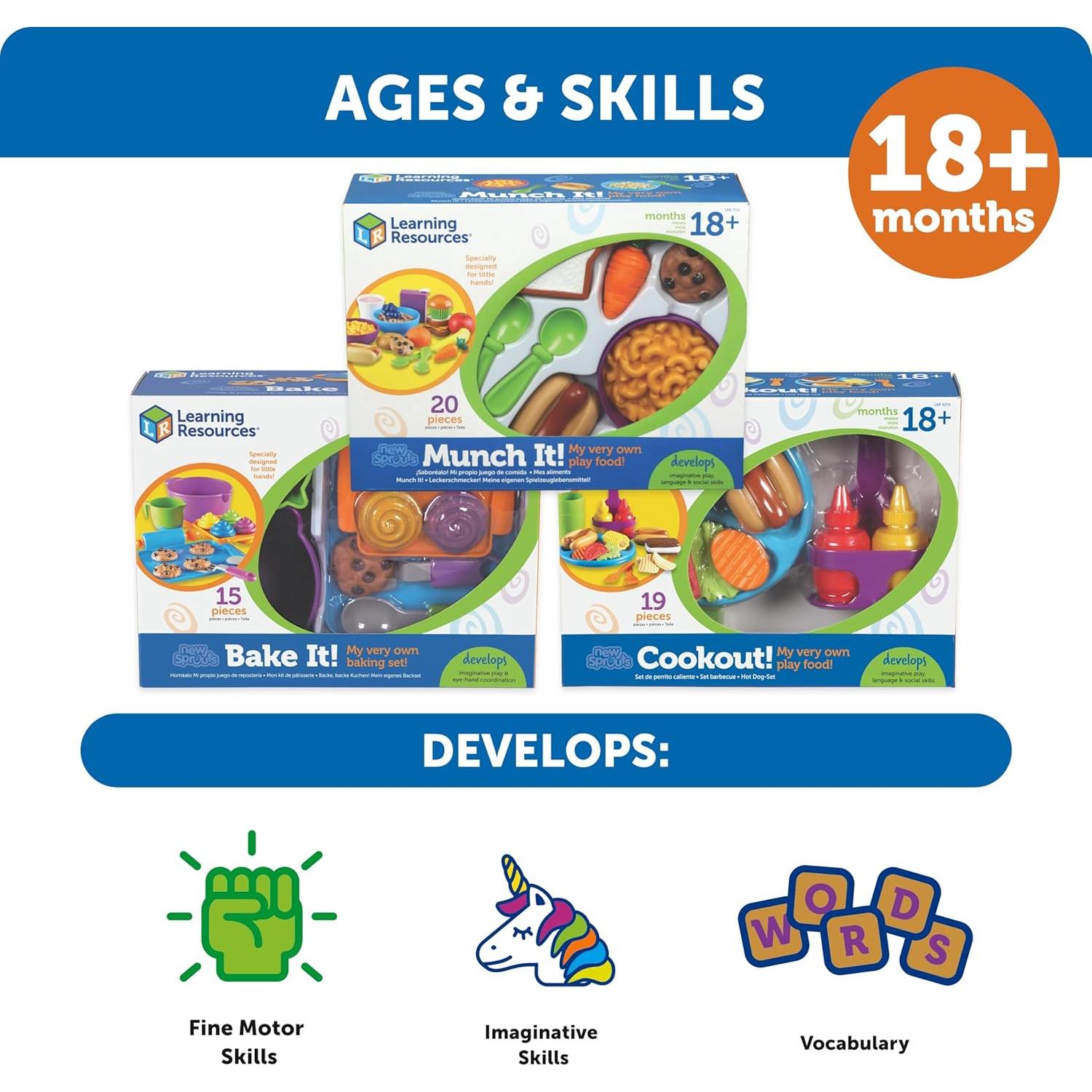 Comida de Juego Learning Resources New Sprouts 20 Piezas