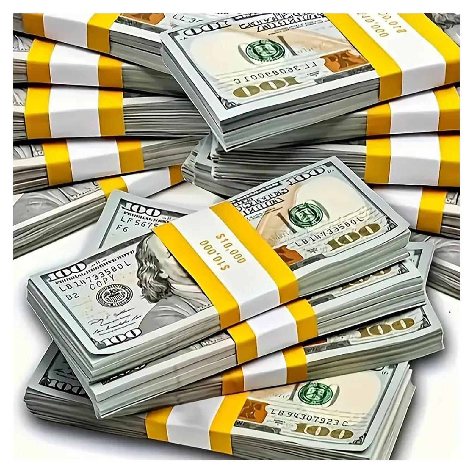 100 Billetes de Dinero Falso RIFENDA para Jugar Niños