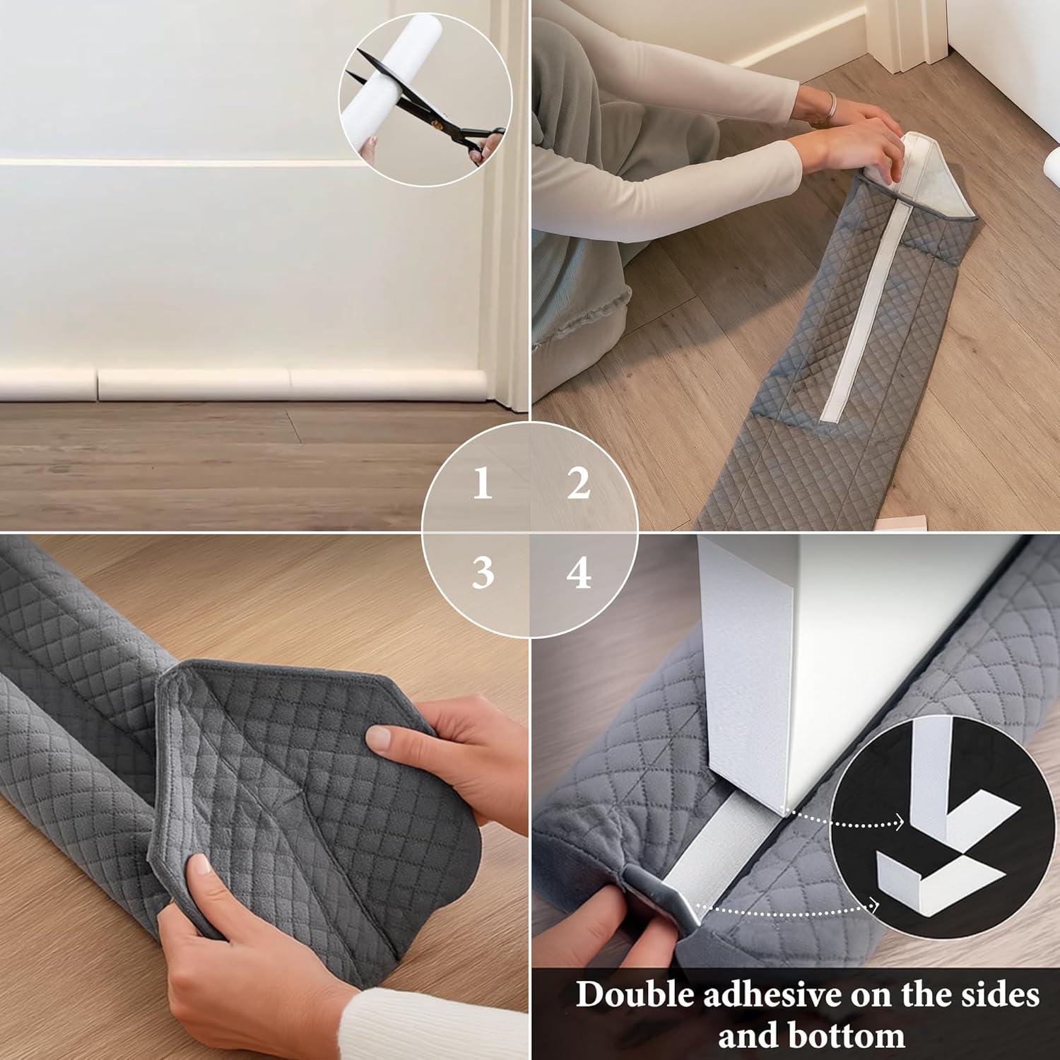 Tapón de Draft Ciieyuo 30-36" Ajustable, Sello a Prueba de Viento