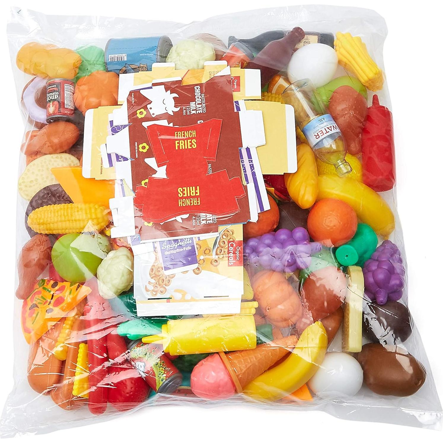 Set de Comida de Juguete Amazon Basics 150 Piezas Multicolor