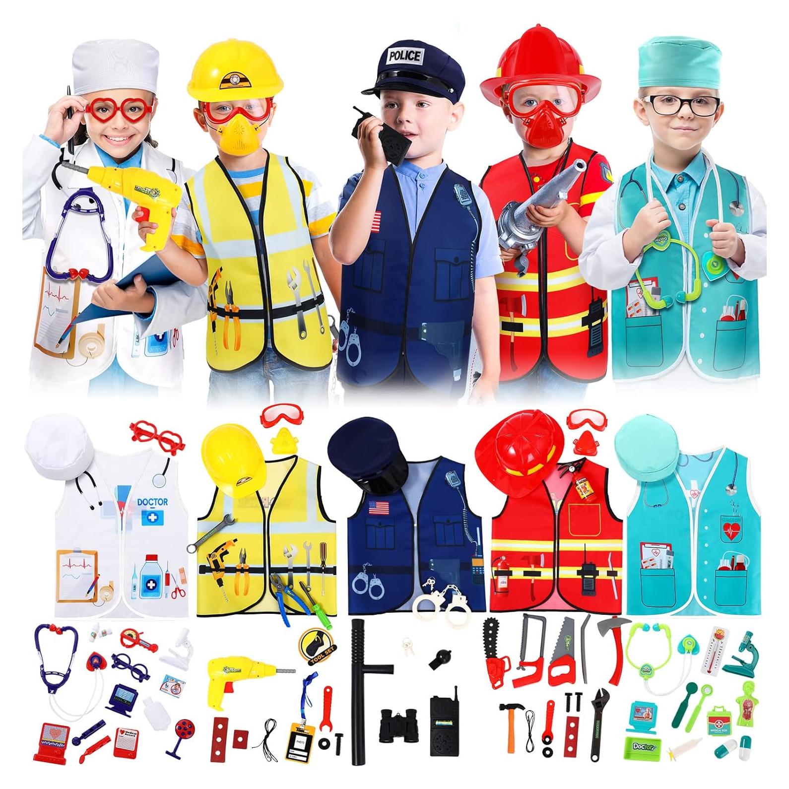 Conjunto de Disfraces Deekin para Niños 3-7 Años 5 Piezas