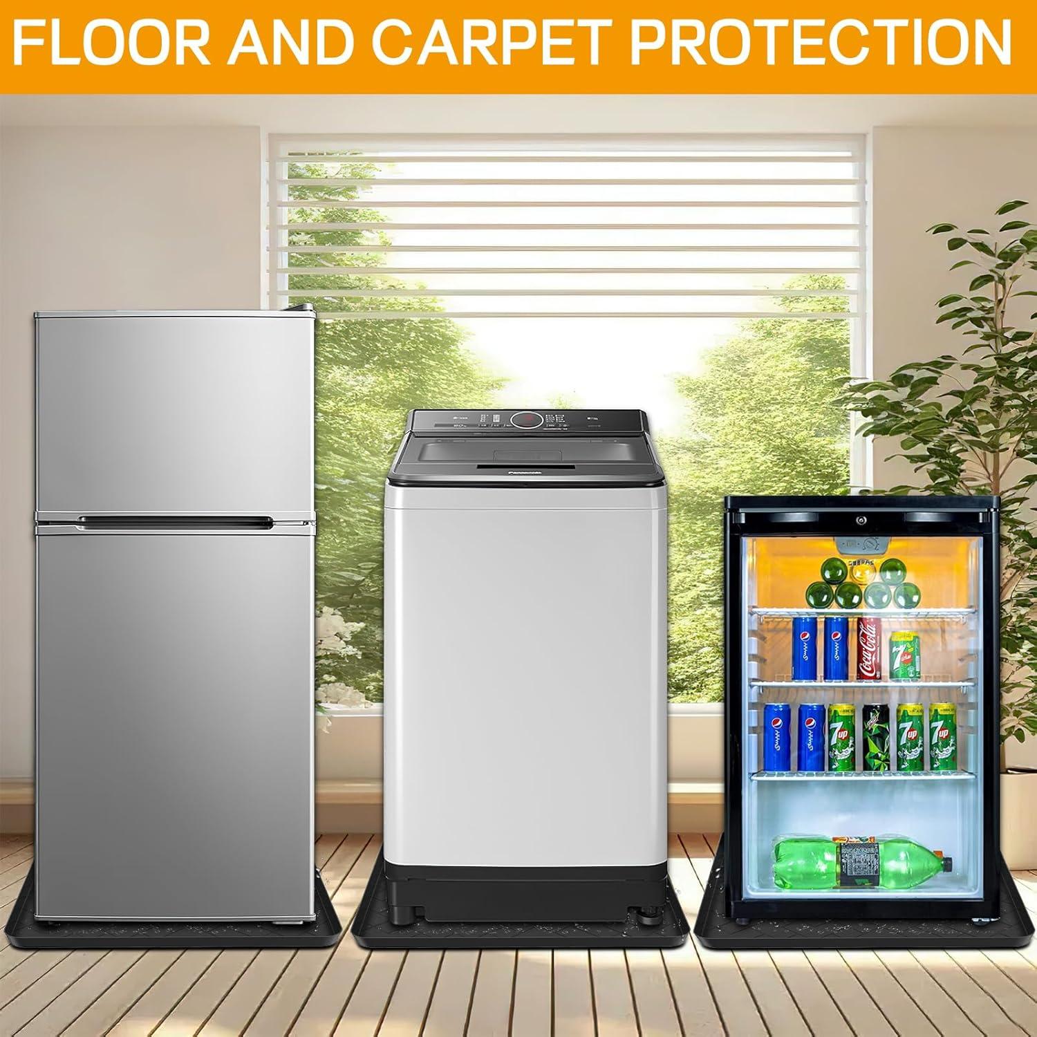 Alfombrilla de Silicona para Mini Nevera 50x50cm Negra