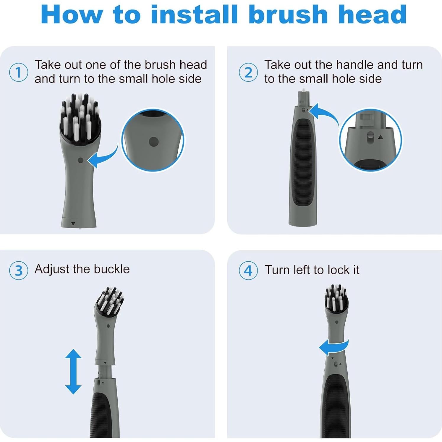 Cepillo de limpieza eléctrico Pest Reject Pro recargable 4 en 1