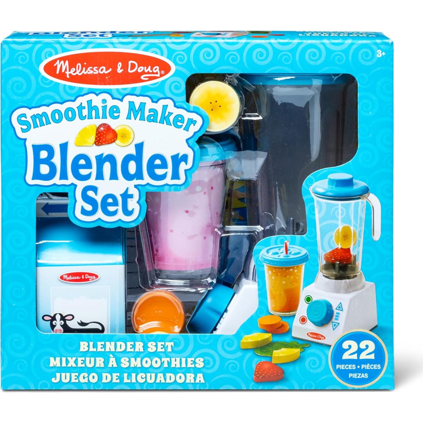 Juego de licuadora Melissa & Doug 22 piezas de madera