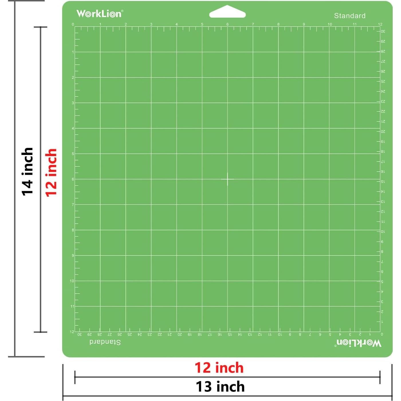 Alfombrillas de Corte WORKLION 12x12 Verde para Cricut - 3 Piezas