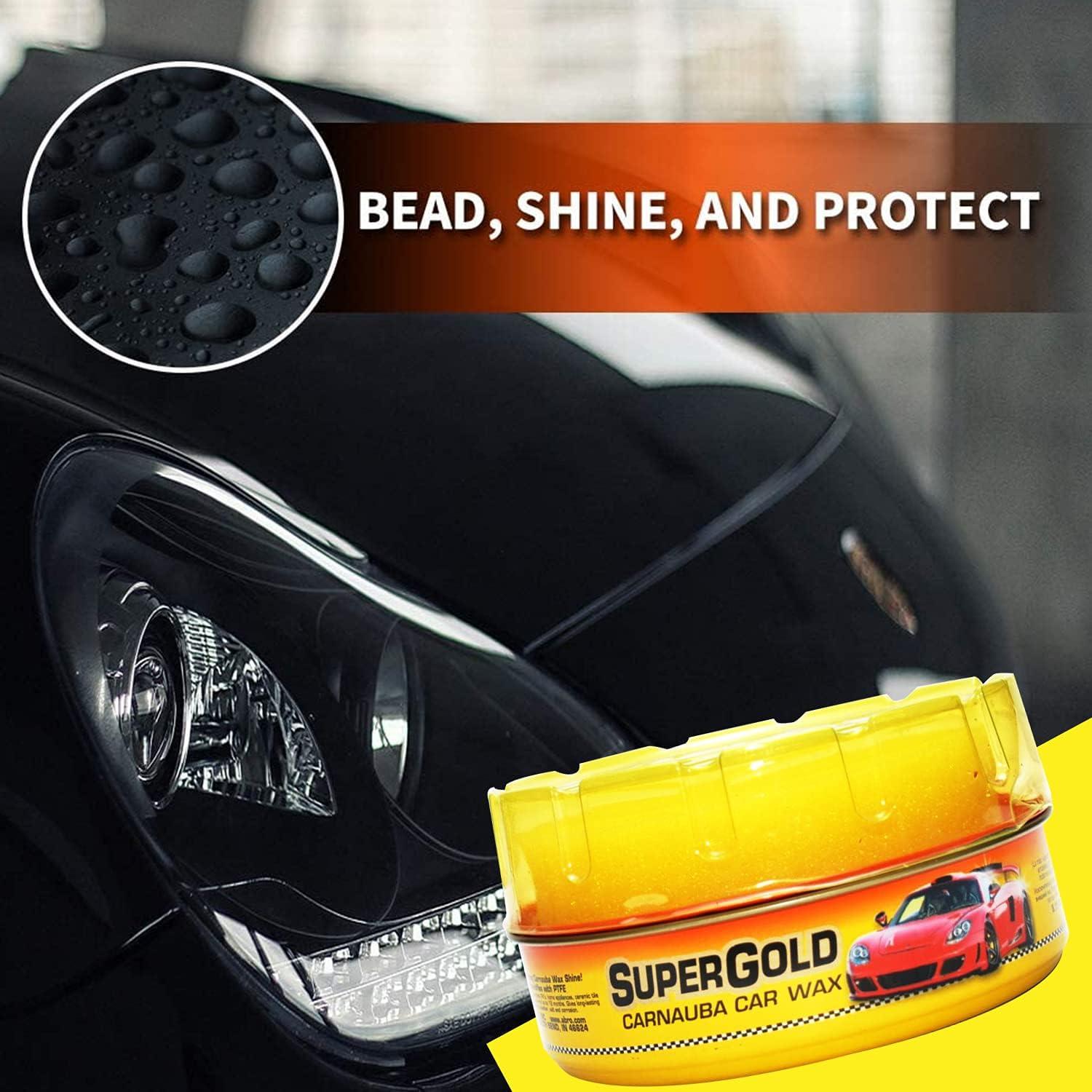 Cera de Carnauba Super Gold ABRO 230 g - Brillo y Protección