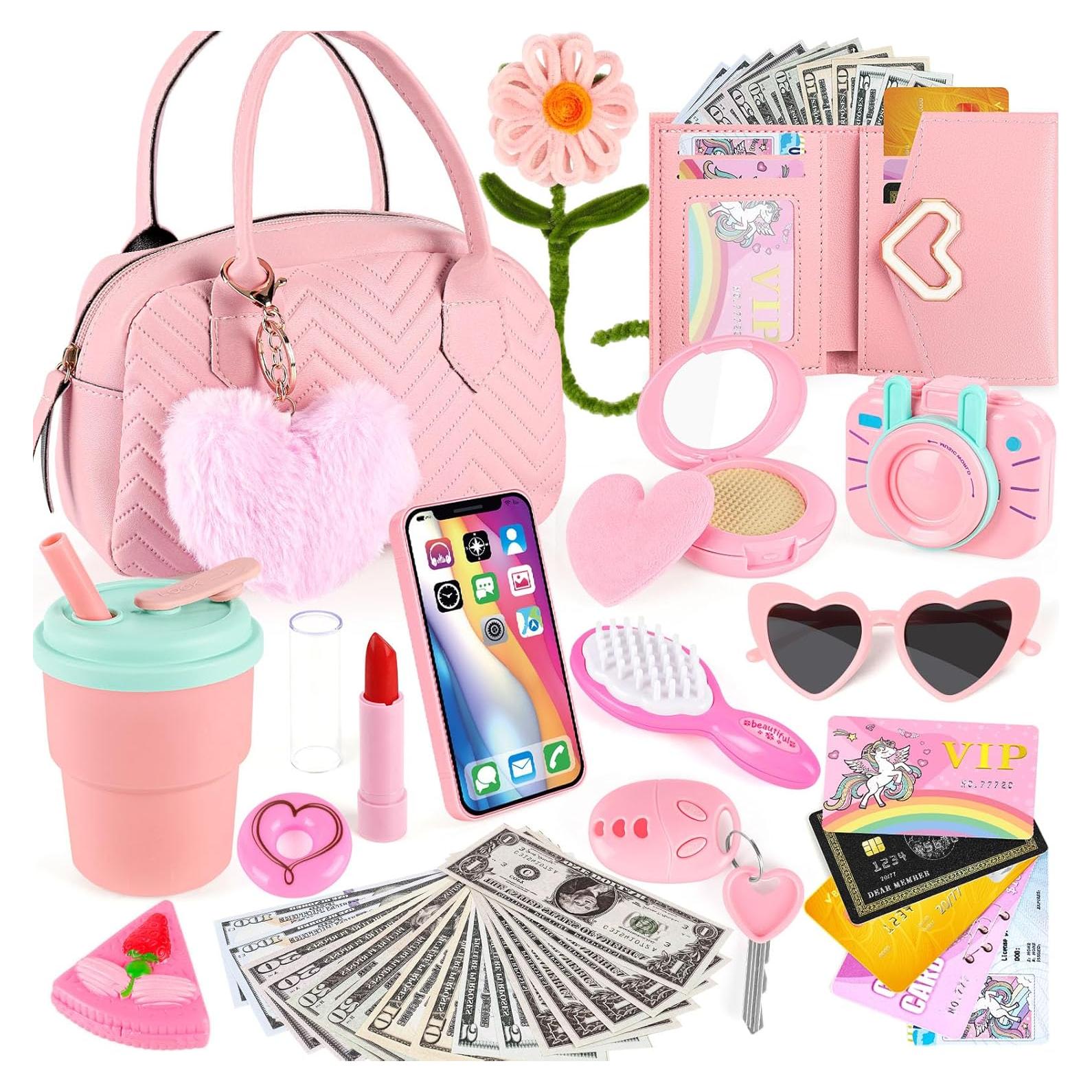 Bolso de Jugar para Niñas ERHAICAT con Maquillaje 20x15cm