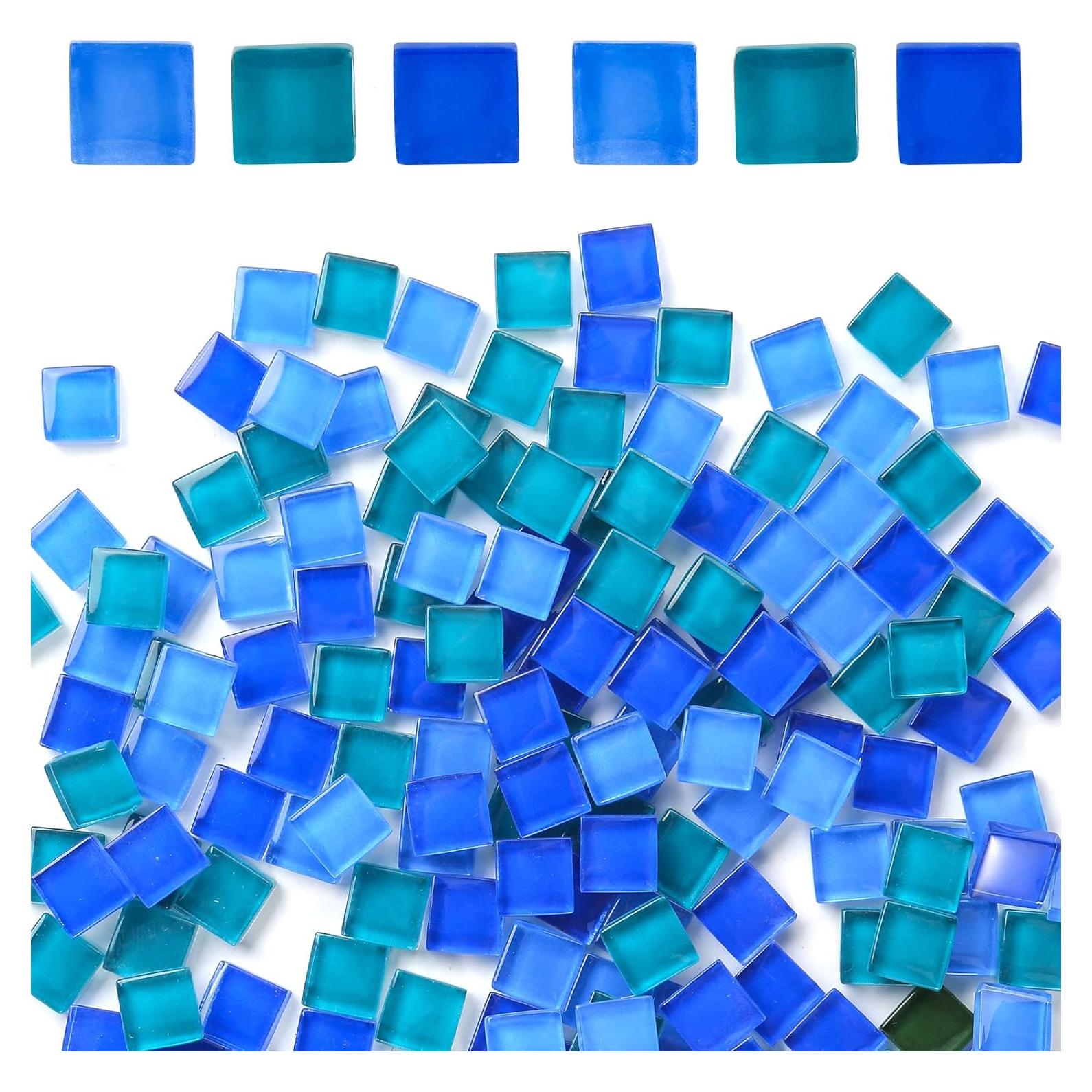 Azulejos de mosaico de vidrio BigOtters 140g para manualidades