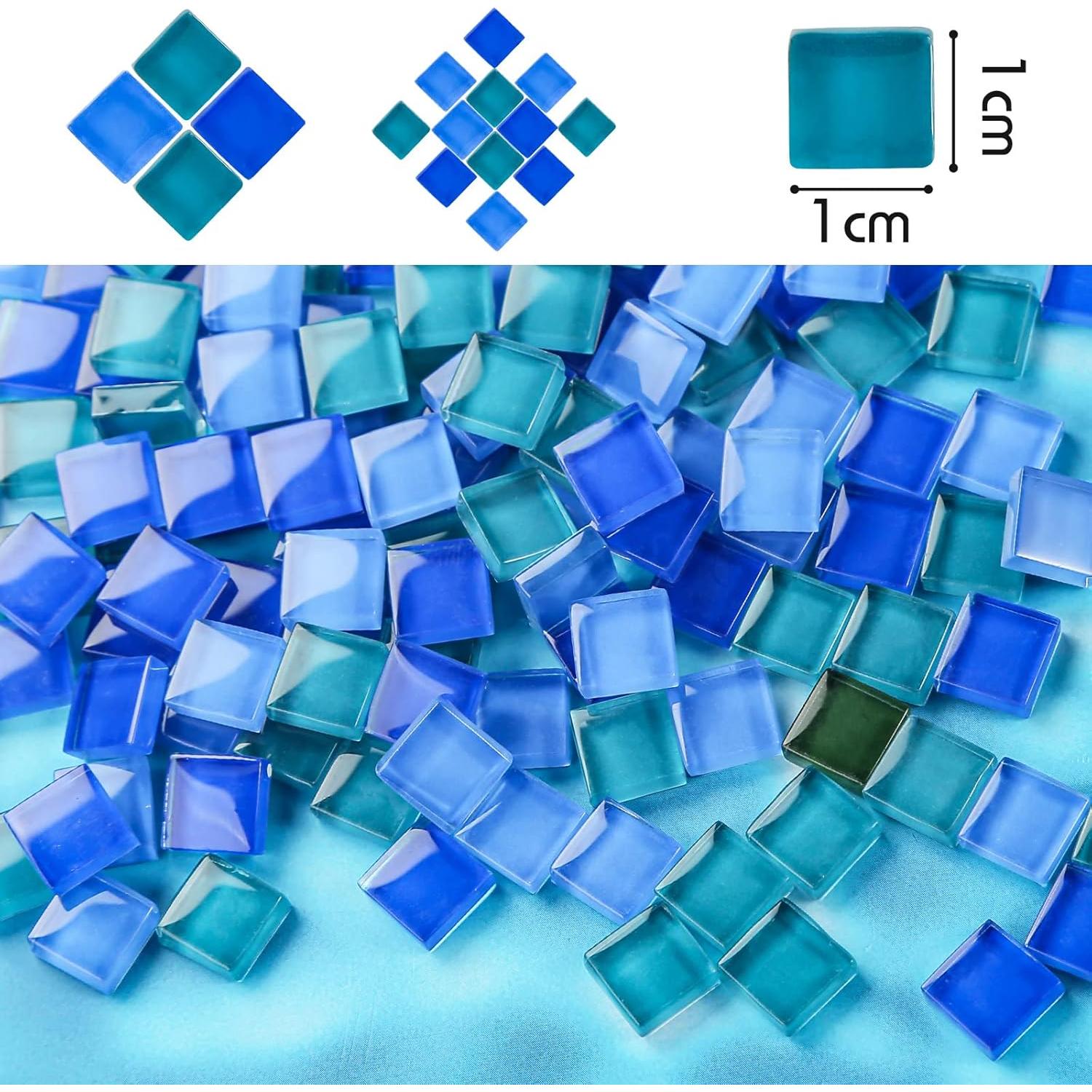 Azulejos de mosaico de vidrio BigOtters 140g para manualidades