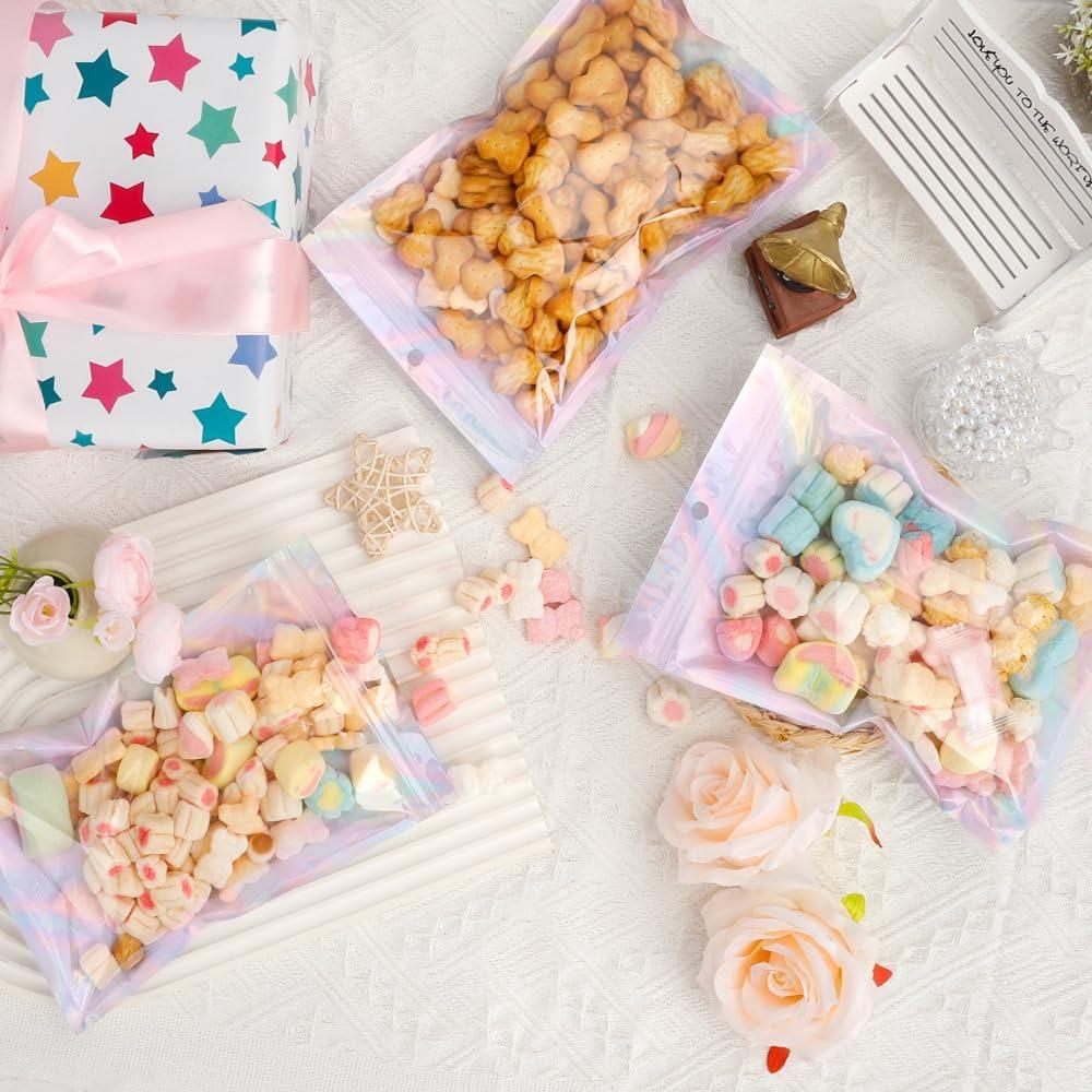 Bolsas de Mylar Reutilizables Vilnadu 15x23 cm Holográficas 50 Pzas