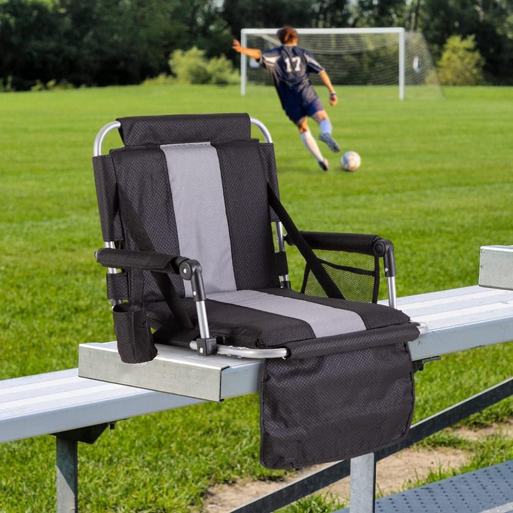 Asiento Plegable de Estadio HIGH POINT SPORTS con Reposabrazos