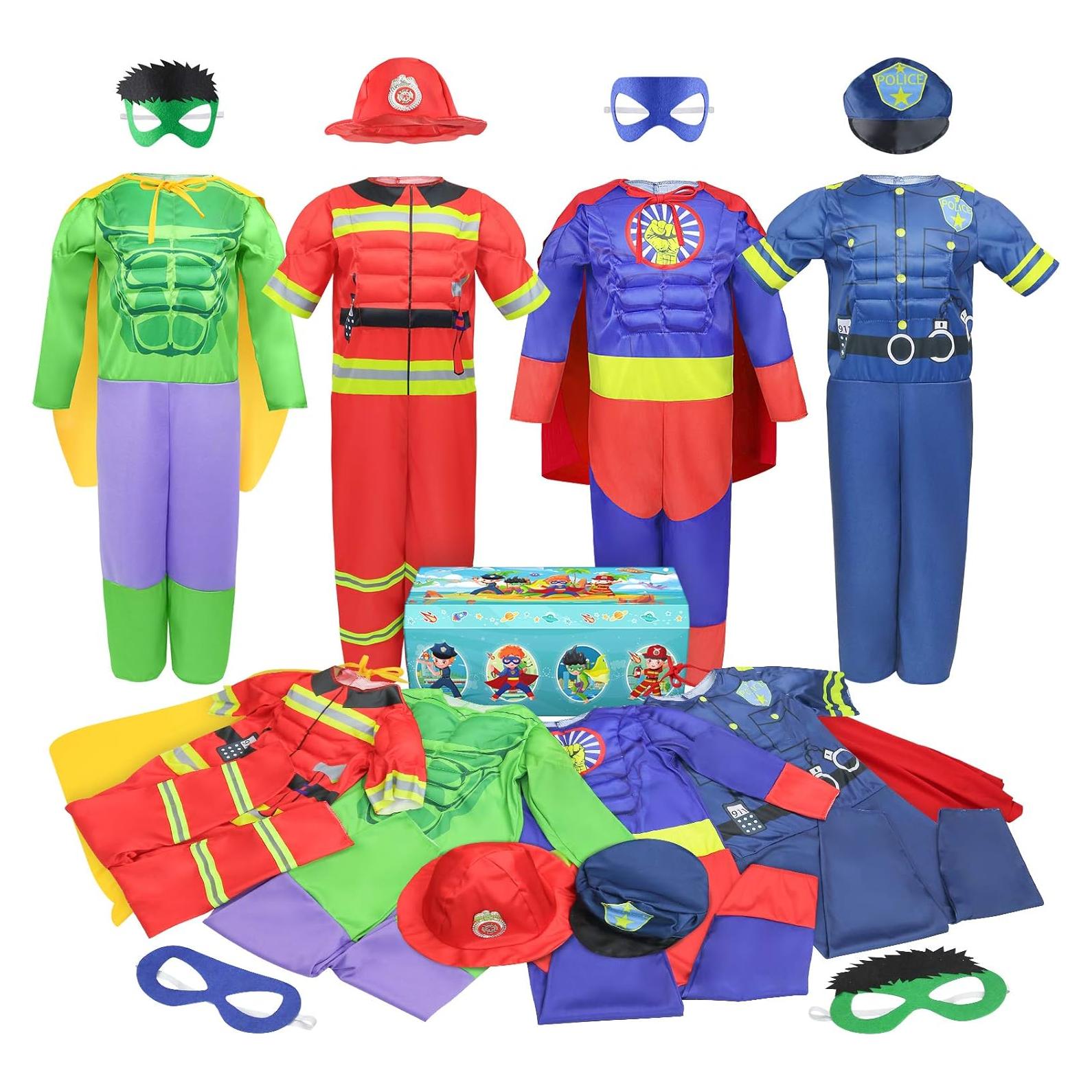 Disfraz de Superhéroe y Policía para Niños 3-7 Años