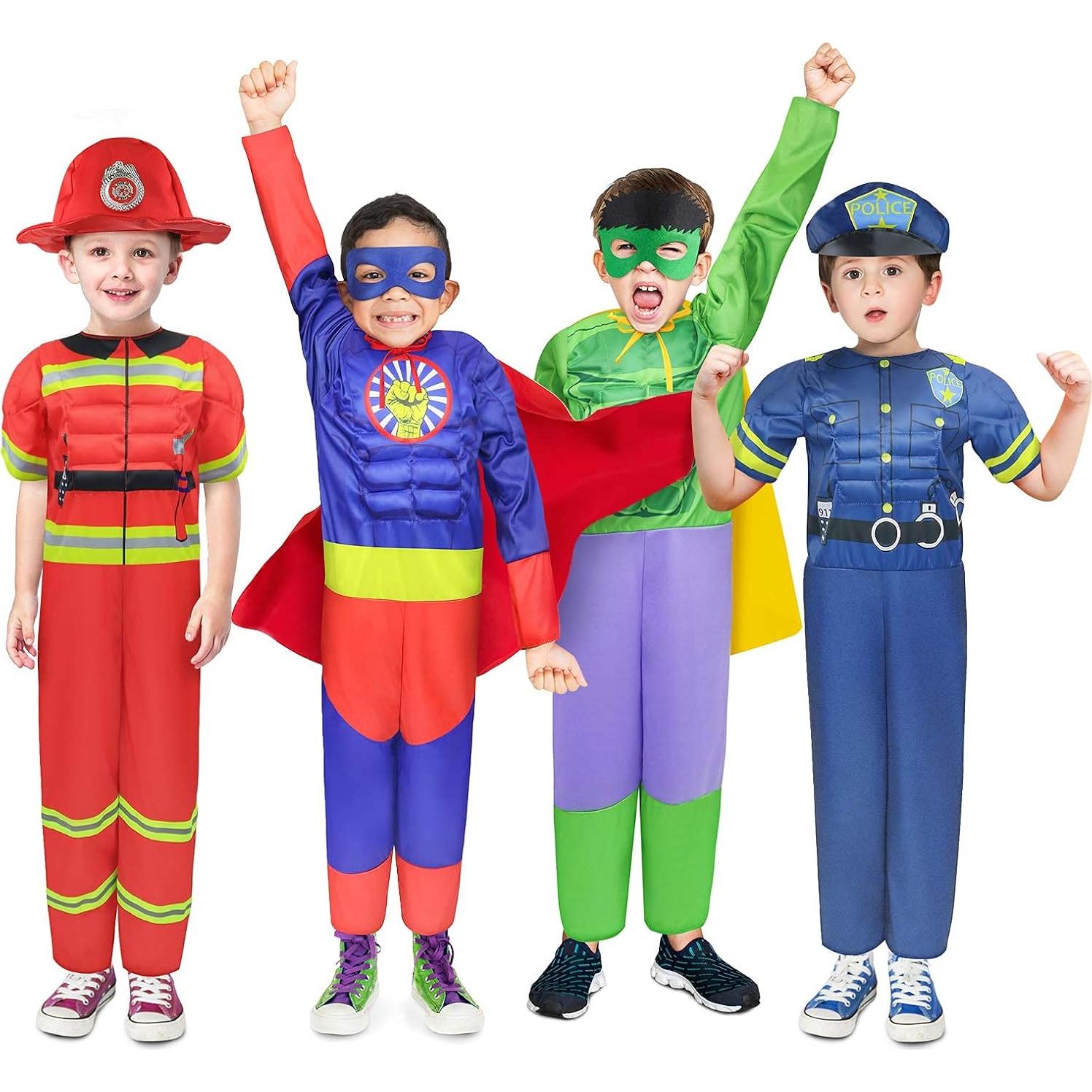 Disfraz de Superhéroe y Policía para Niños 3-7 Años