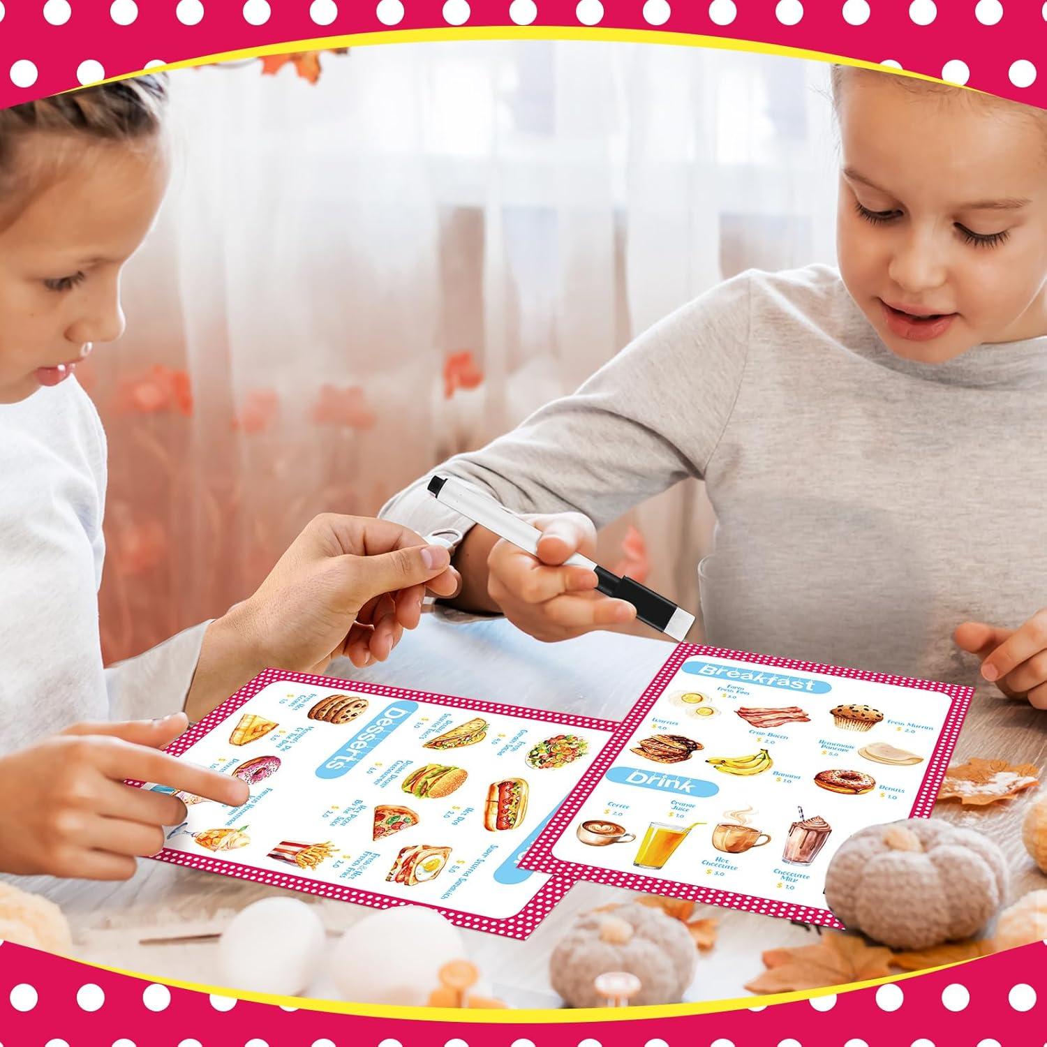 Yinkin Juego de Restaurante Simulado para Niños 6 Piezas