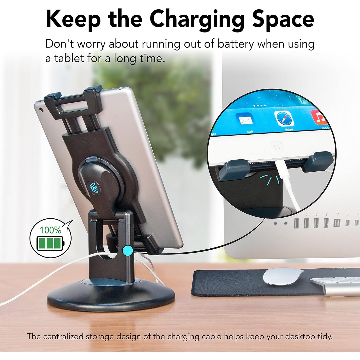 Soporte para Tabletas EHO EH-300100 360° Negro 6"-13"