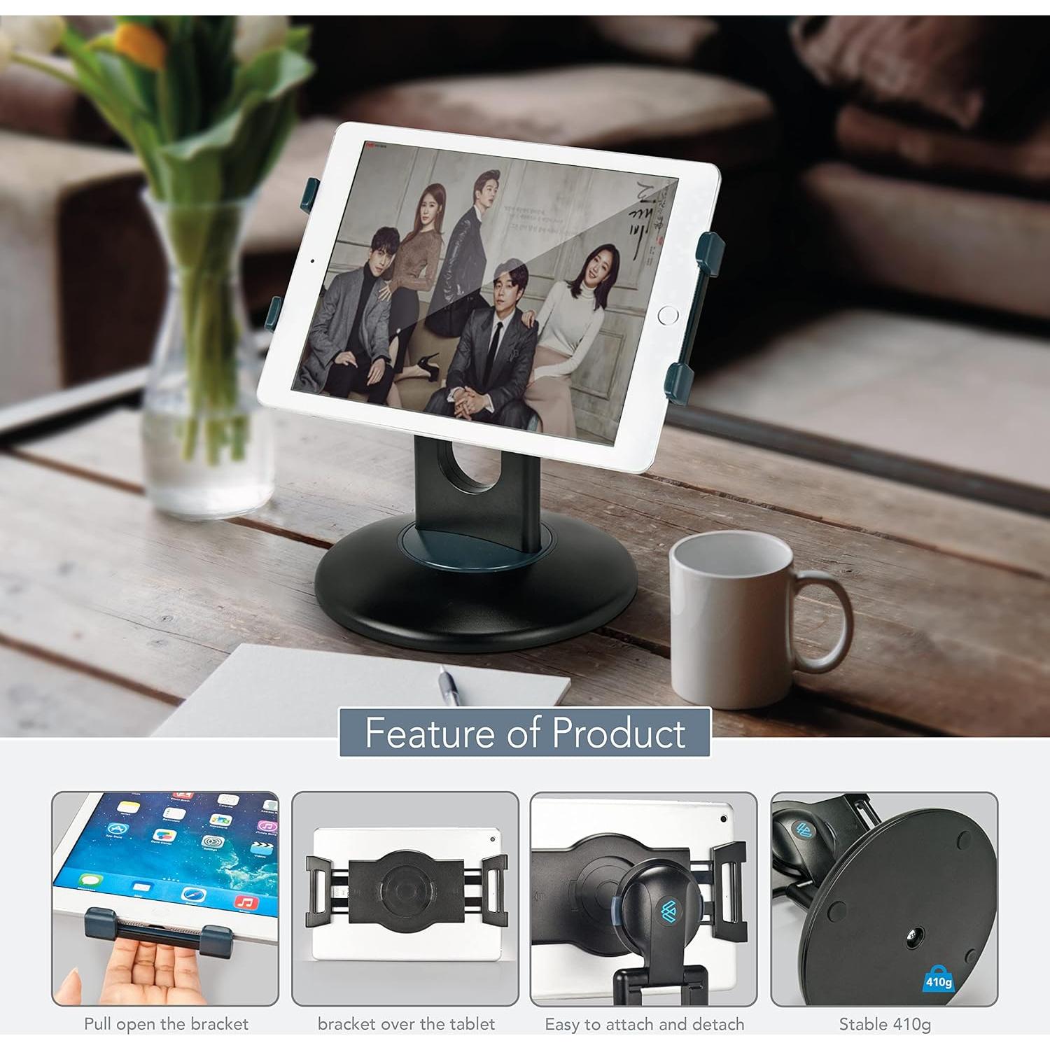 Soporte para Tabletas EHO EH-300100 360° Negro 6"-13"