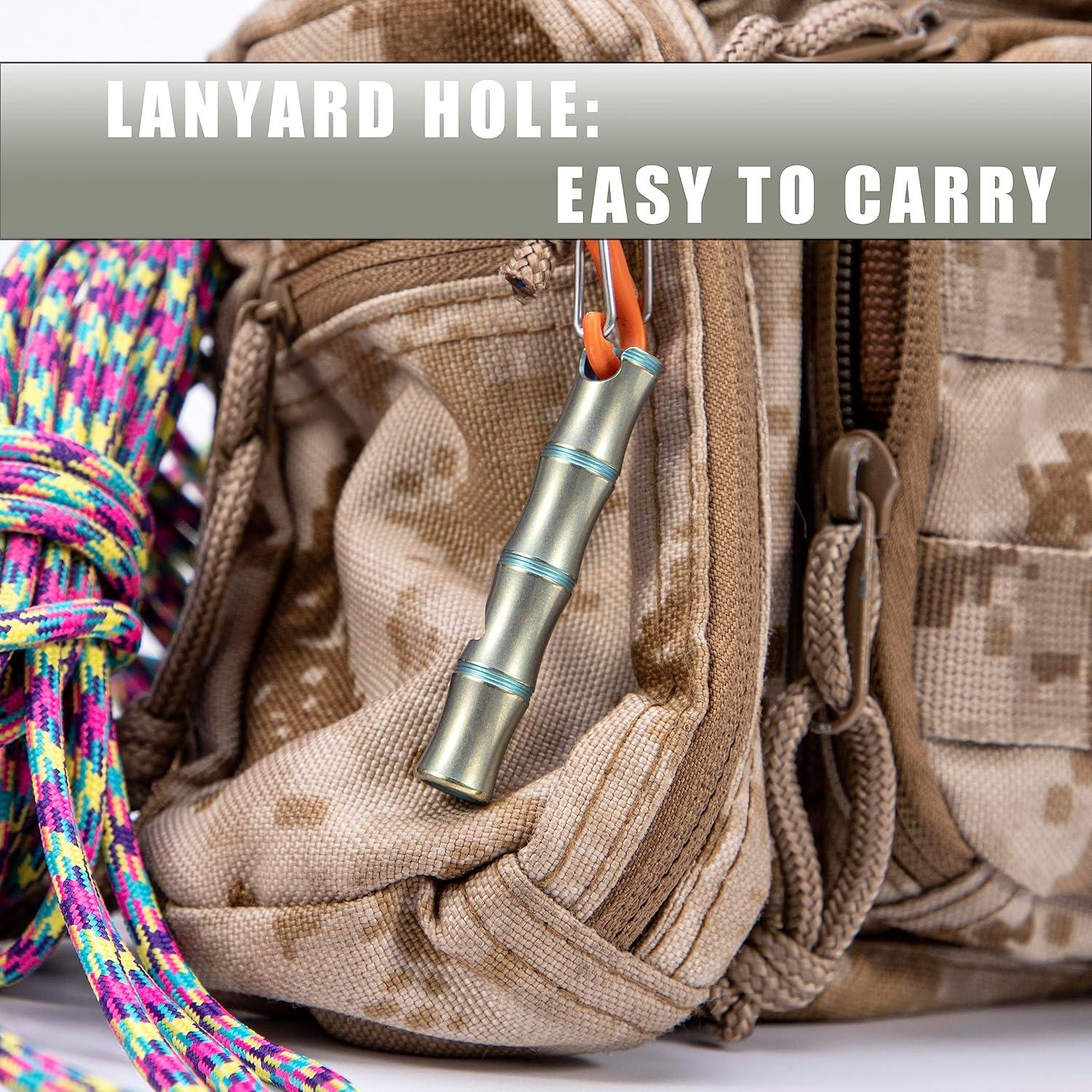 Silbato de Emergencia TACRAY TR-KS2203 Titanio Verde 120dB