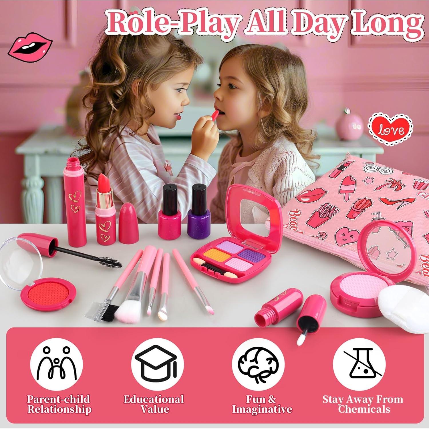 Set de Maquillaje Falso Woumserta para Niñas 3 a 6 Años