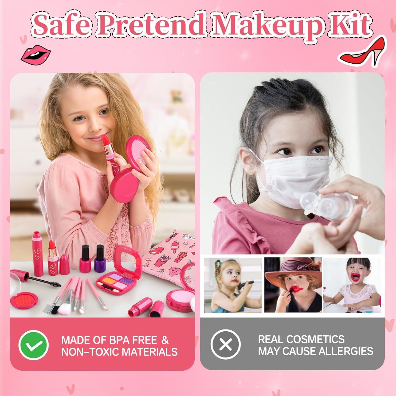 Set de Maquillaje Falso Woumserta para Niñas 3 a 6 Años