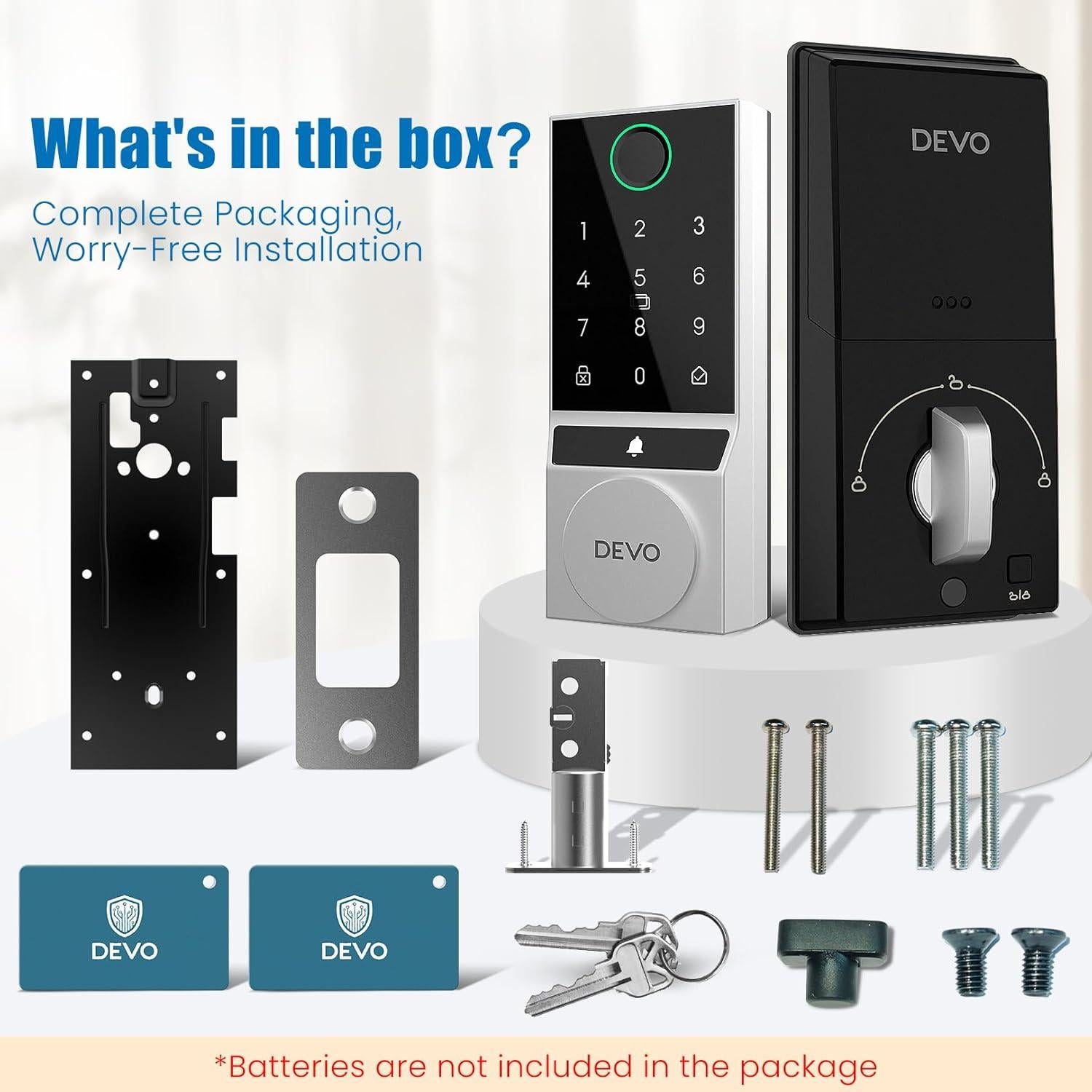 Cerradura Inteligente Devo G2 Huella Dactilar Bluetooth IP54