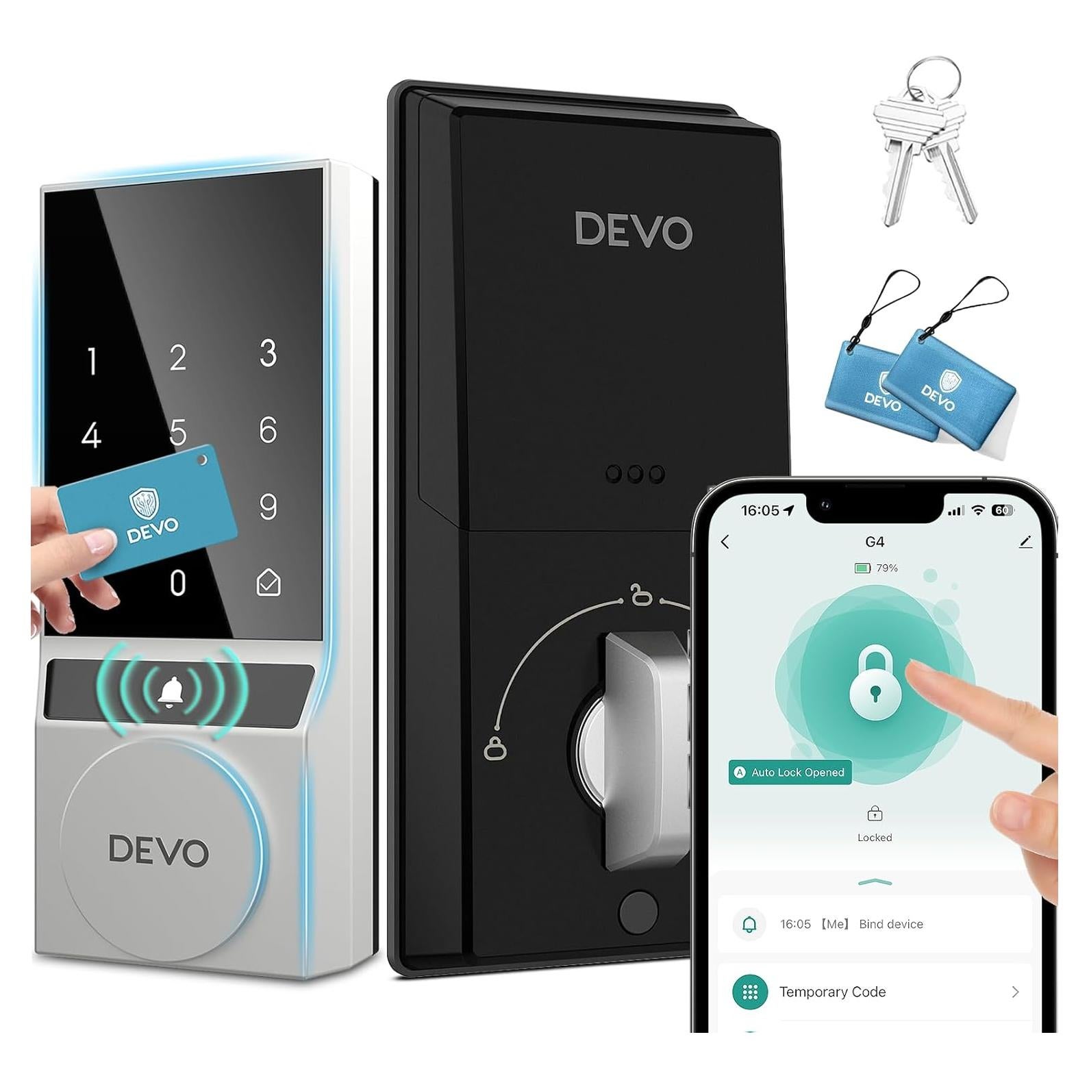 Cerradura Inteligente Devo G4 Bluetooth con Teclado Táctil