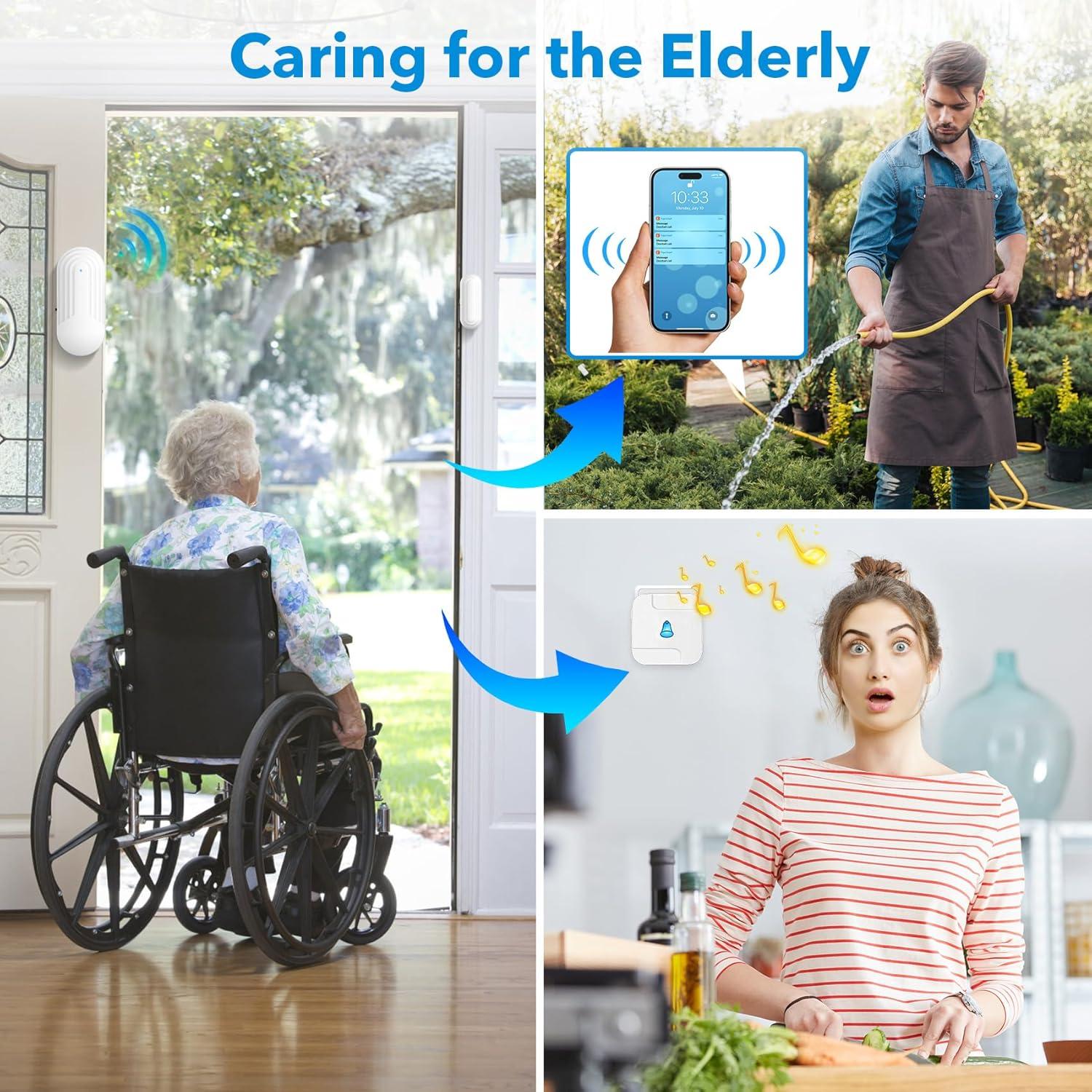 Pulsador Inalámbrico HUWOO con 2 Sensores y App Tuya