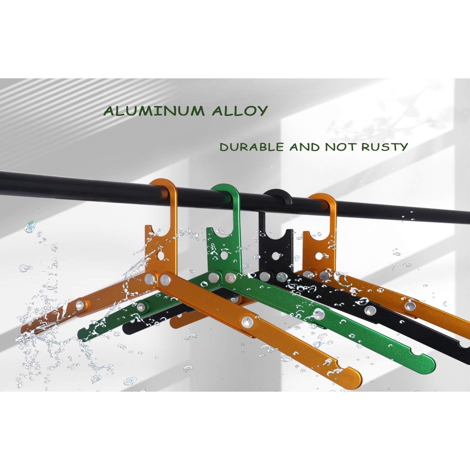 Ganchos Plegables HIKEMAN Metal para Ropa Mojada - 3 Unidades