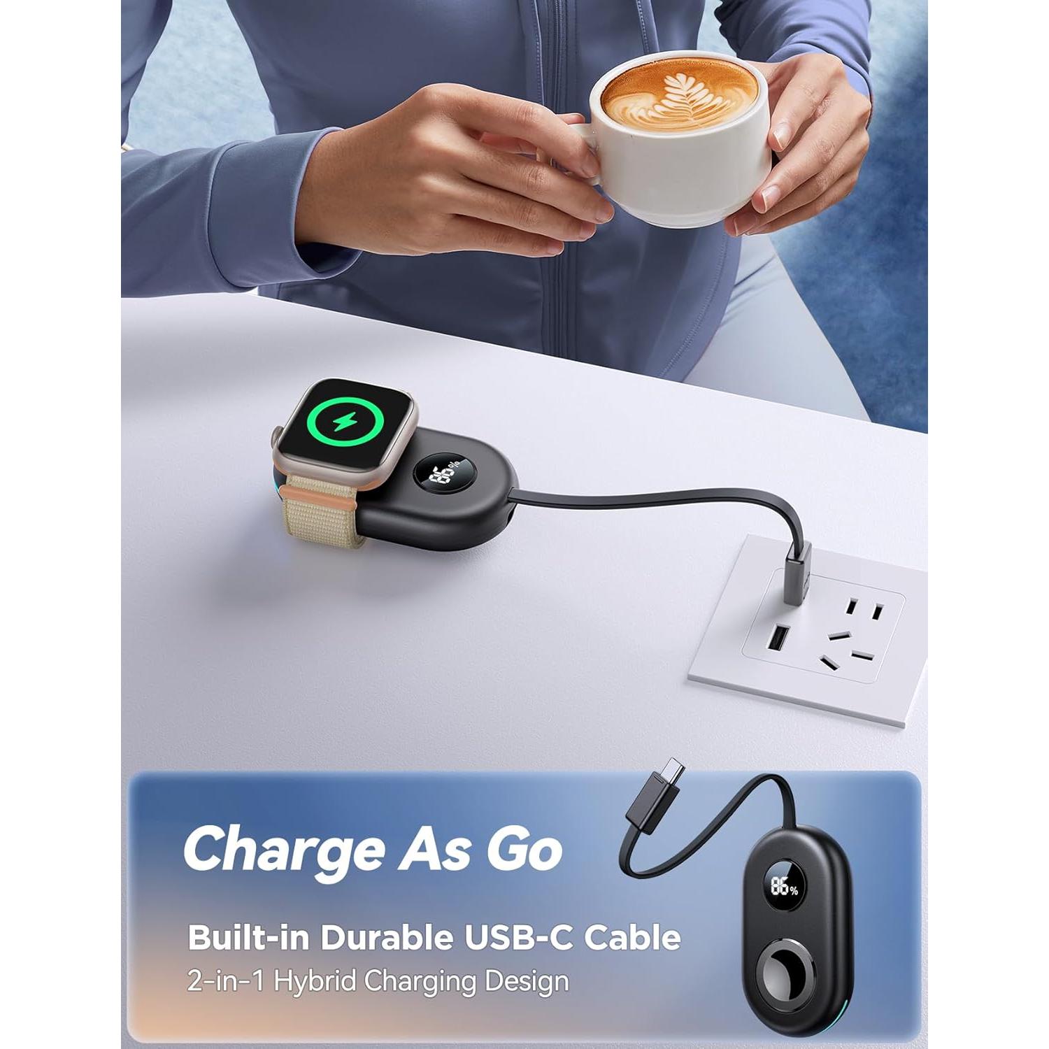 Cargador Portátil Inalámbrico JOYROOM 2500mAh para Apple Watch