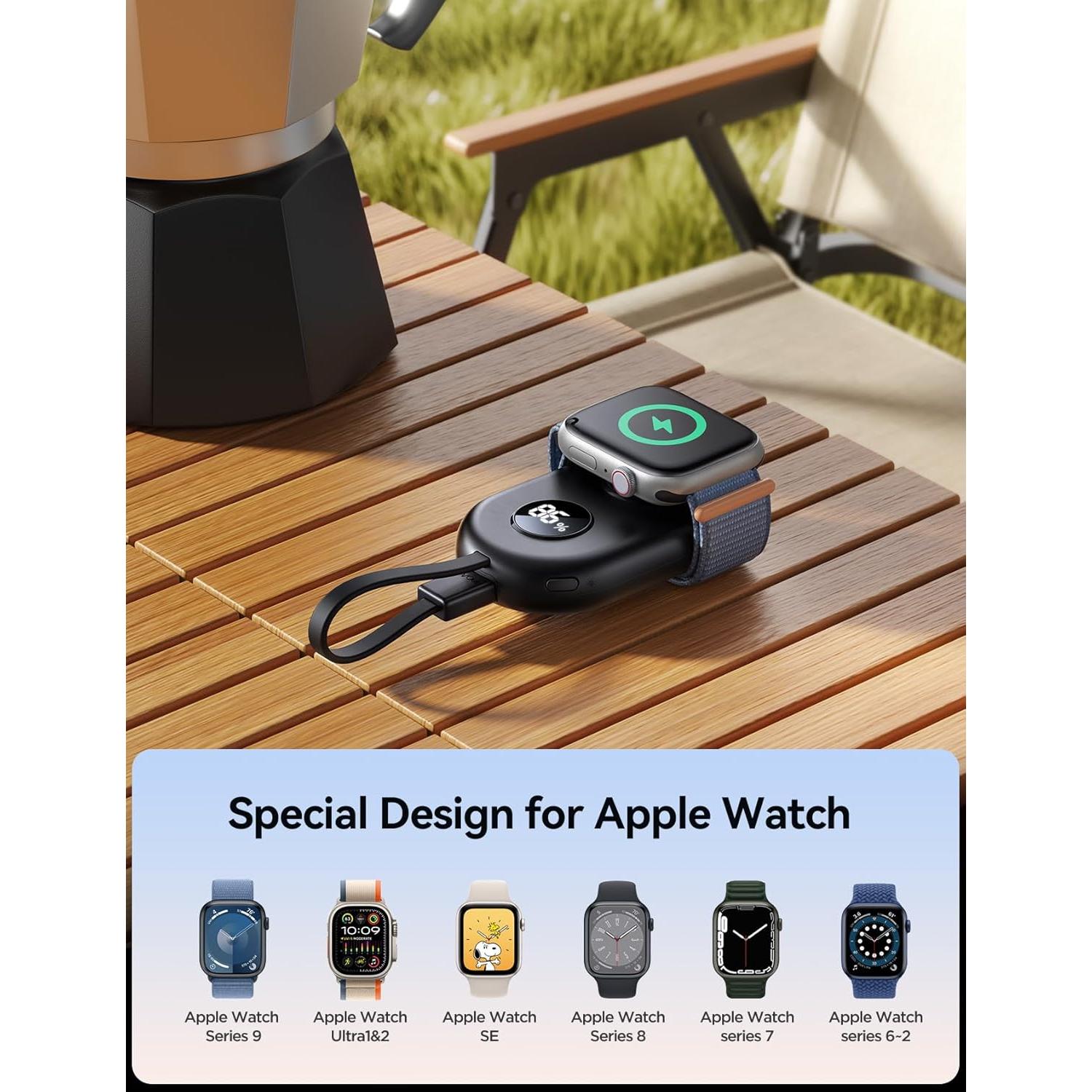 Cargador Portátil Inalámbrico JOYROOM 2500mAh para Apple Watch