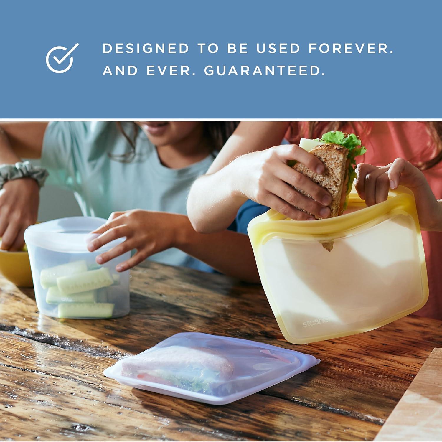 Bolsa de Almacenamiento de Silicona Stasher 1.89 L Amatista