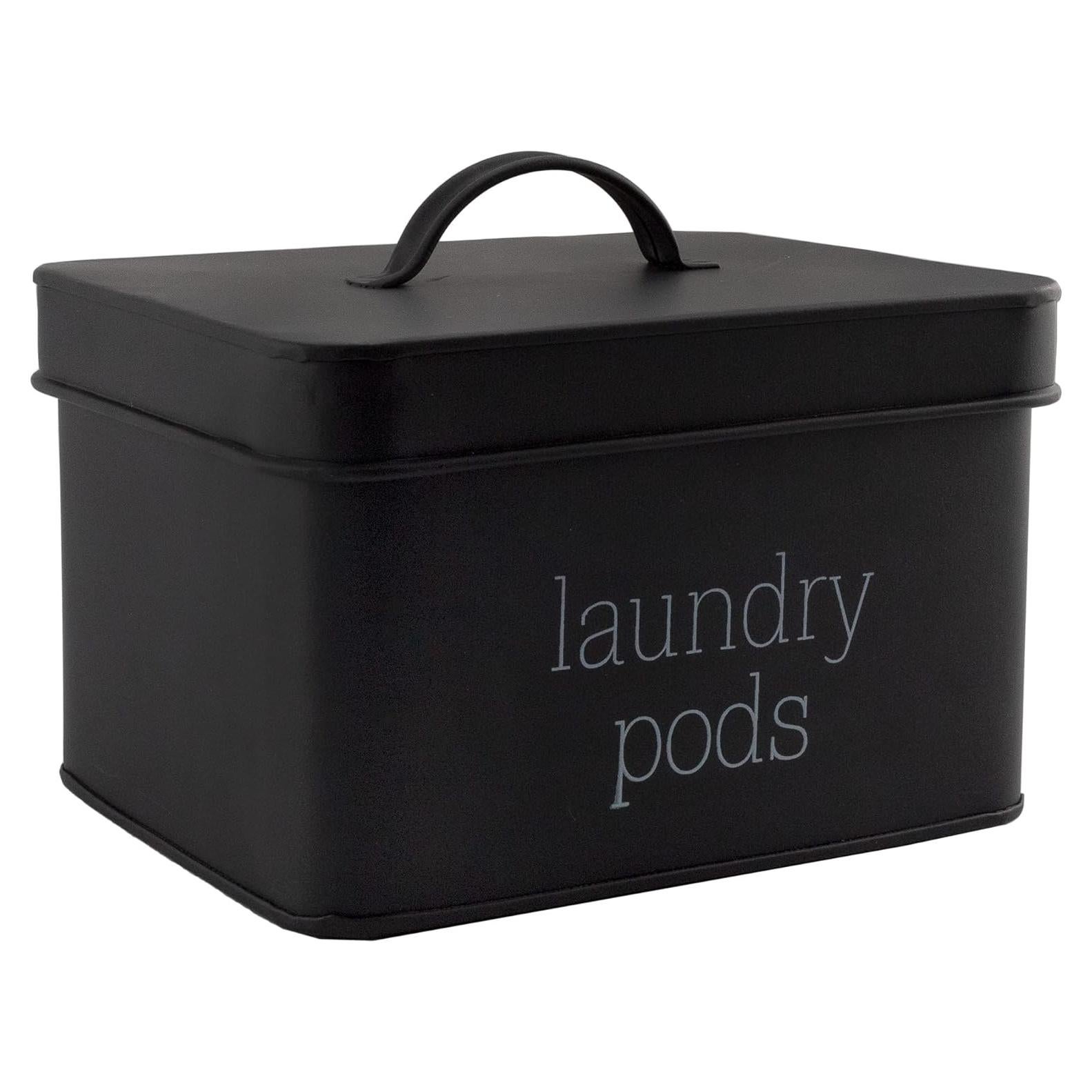 Contenedor de cápulas de lavandería AuldHome Design Negro 2.6L