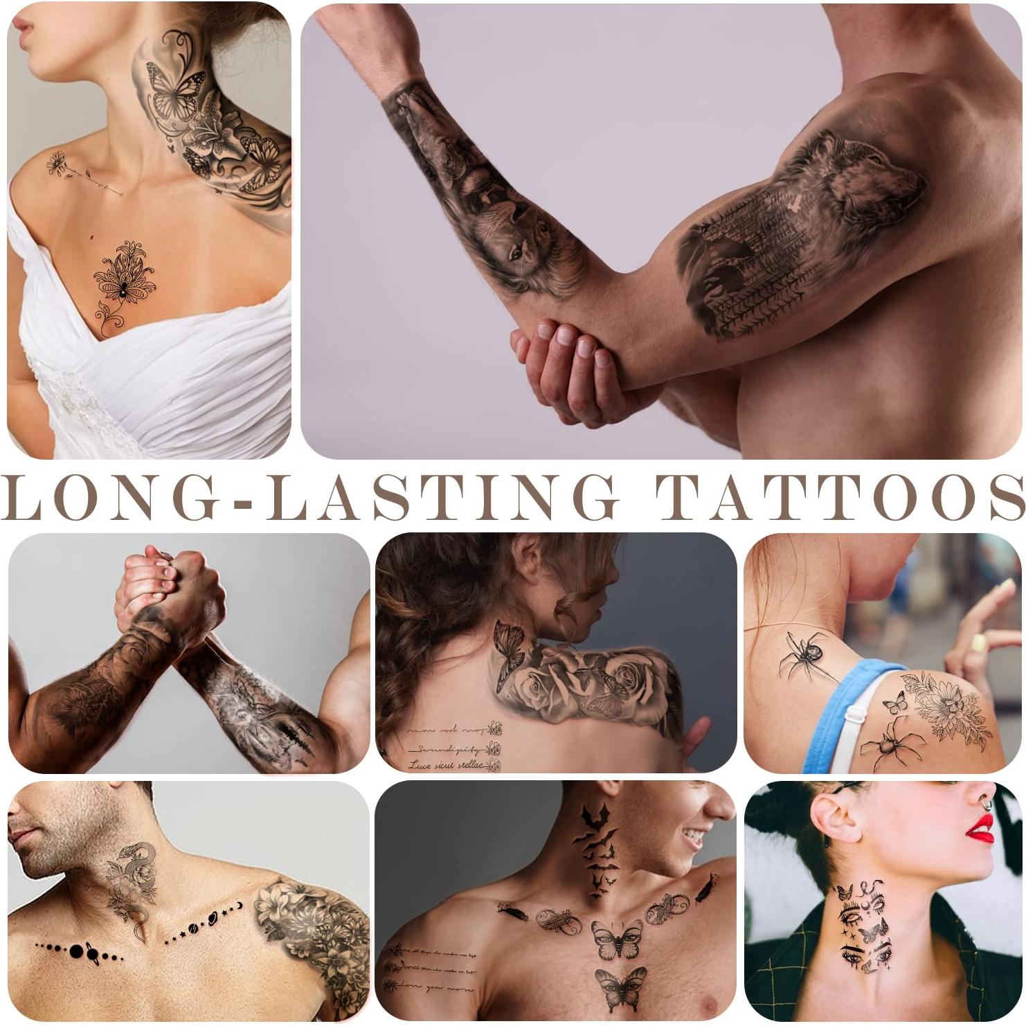 77 Tatuajes Temporales Animales BASIFA - Impermeables y Realistas