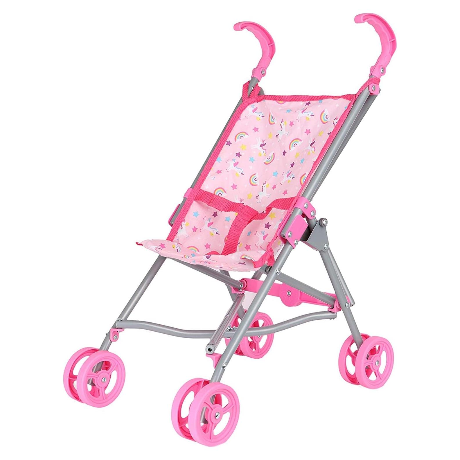 Carrito de Muñecas Colección de Sueños Rosa 58 cm Metal