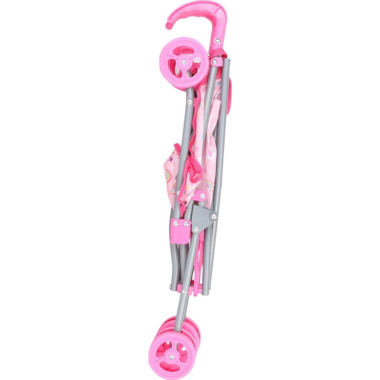 Carrito de Muñecas Colección de Sueños Rosa 58 cm Metal